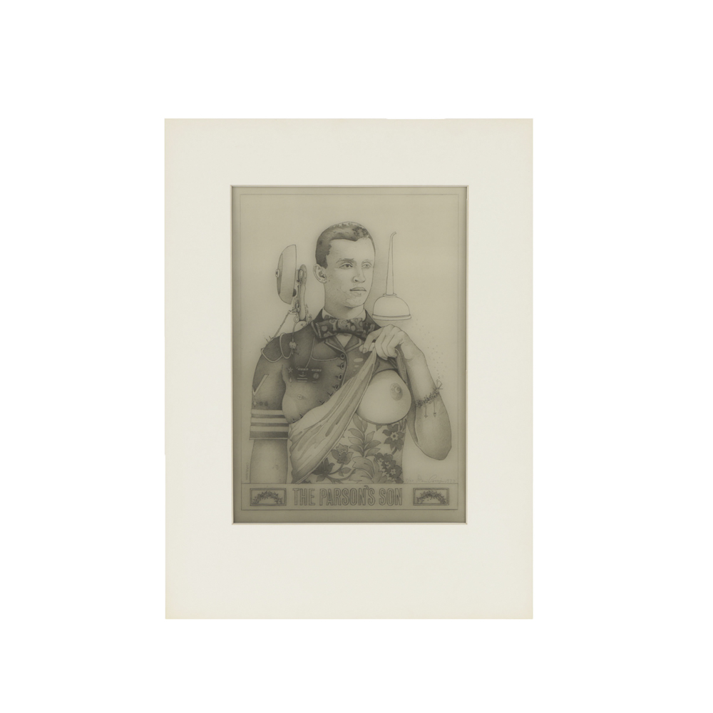 David Corrigan Limited Edition Lithograph on Transparent Paper "The Parson's Son"
