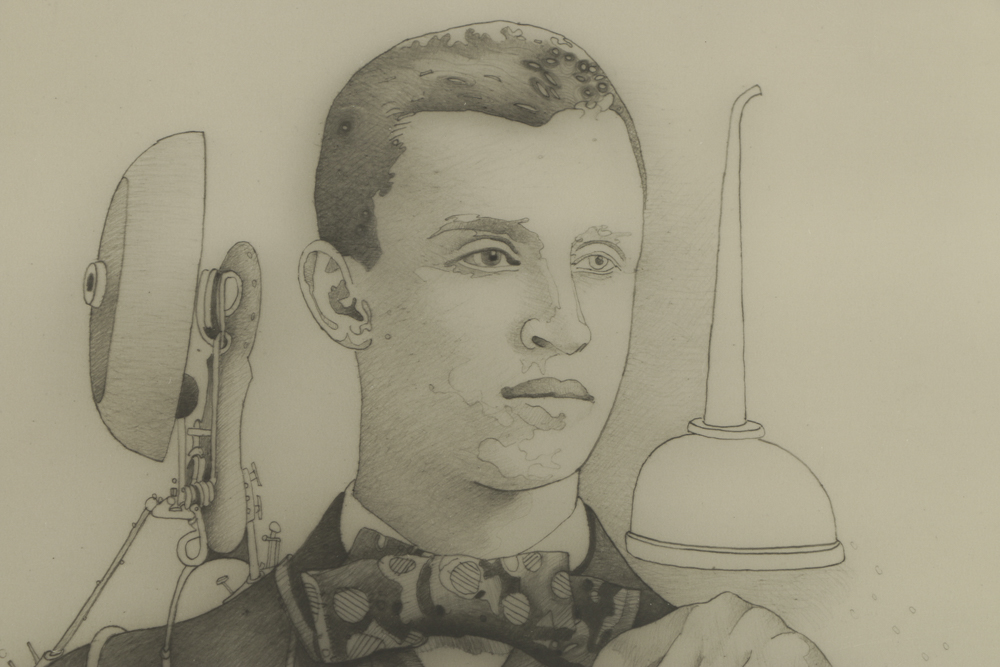 David Corrigan Limited Edition Lithograph on Transparent Paper "The Parson's Son"