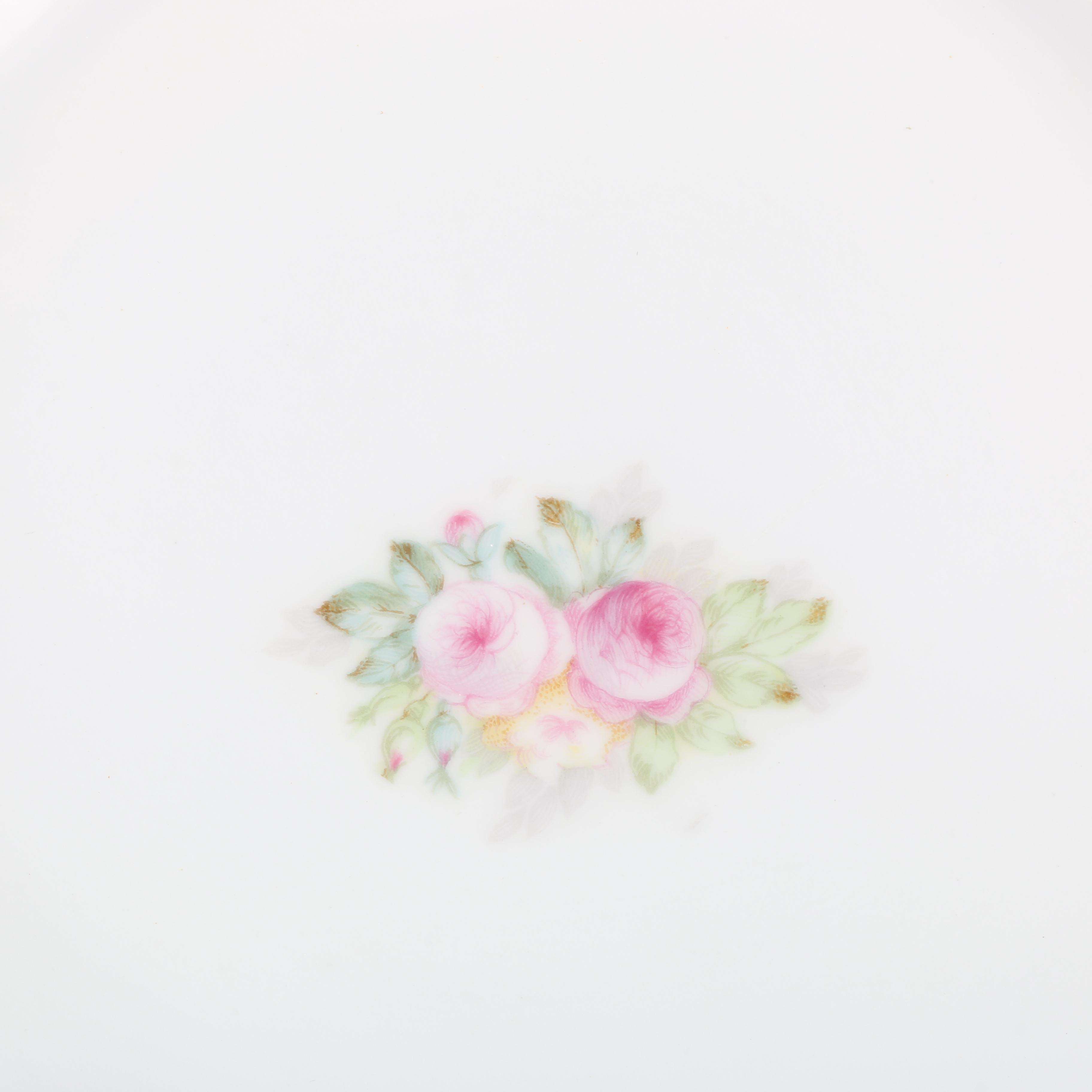 Elite Limoges Porcelain Luncheon Plates
