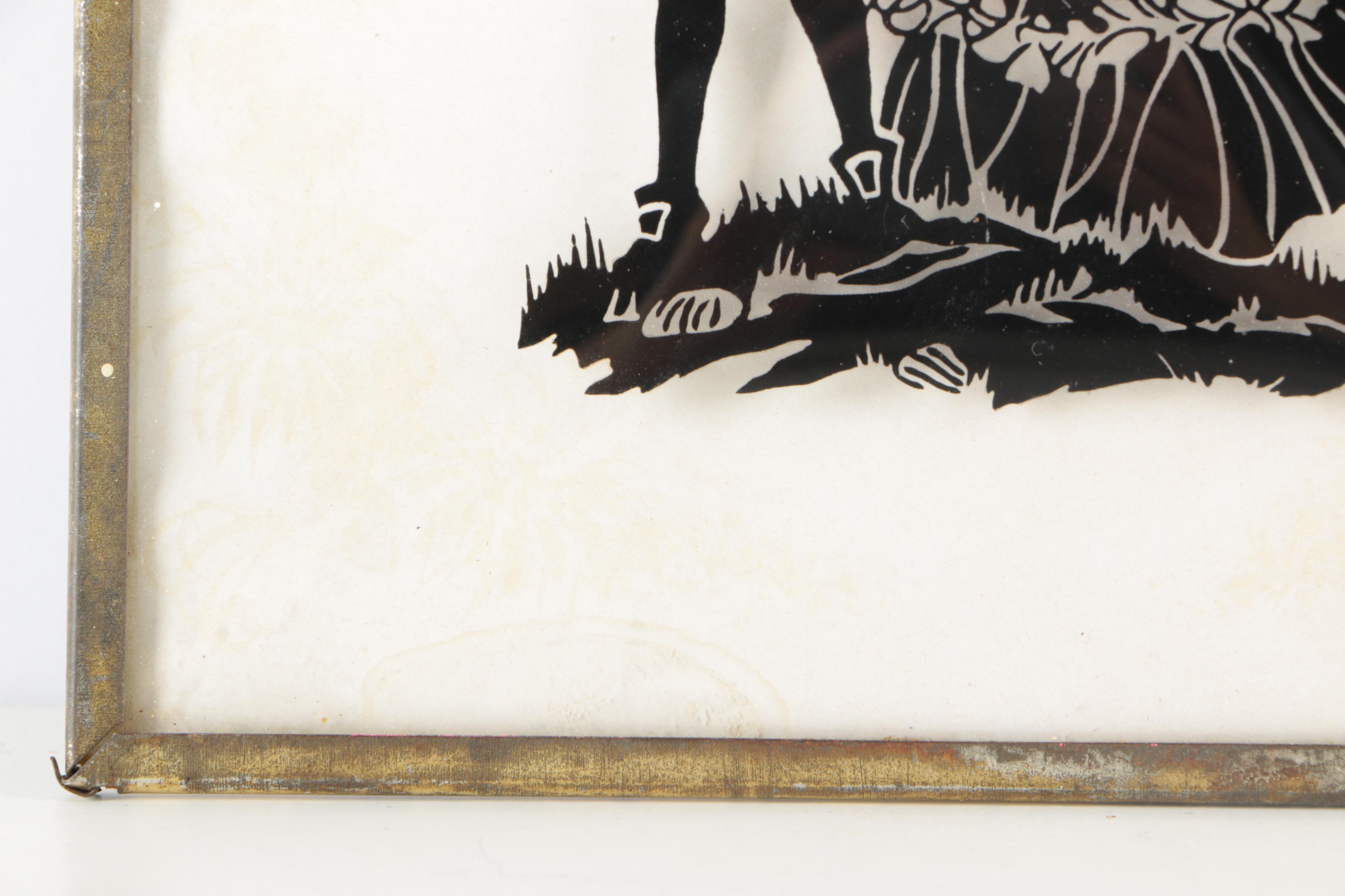 Reverse Painting on Convex Glass