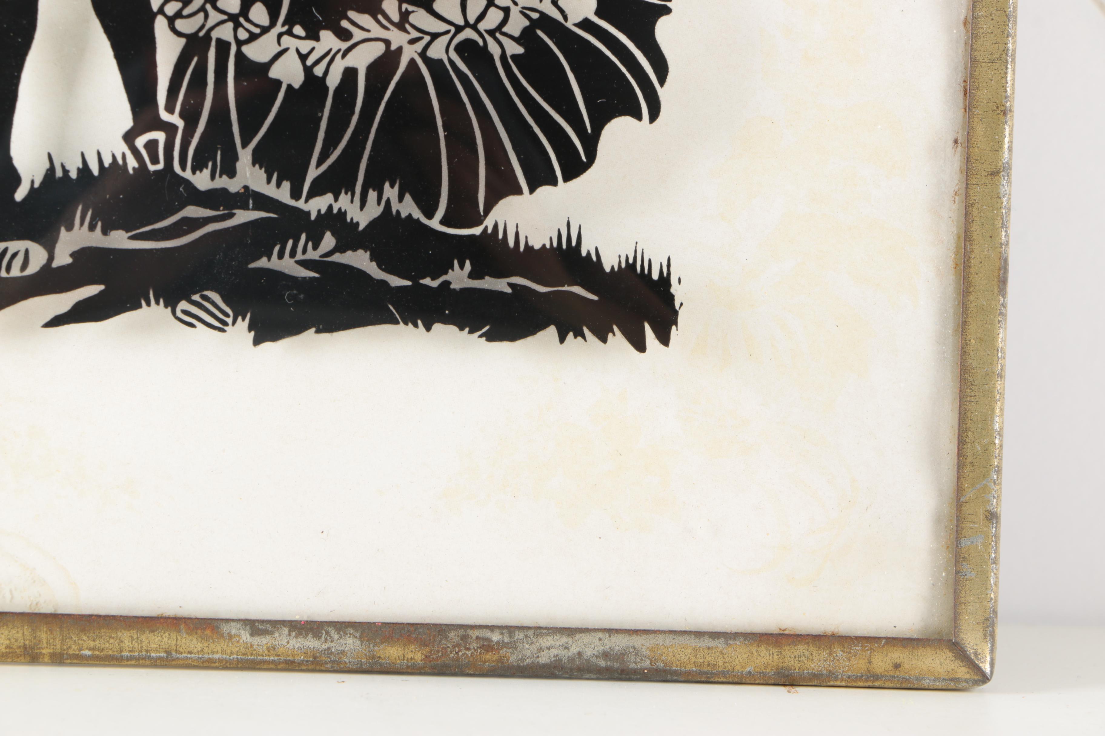 Reverse Painting on Convex Glass