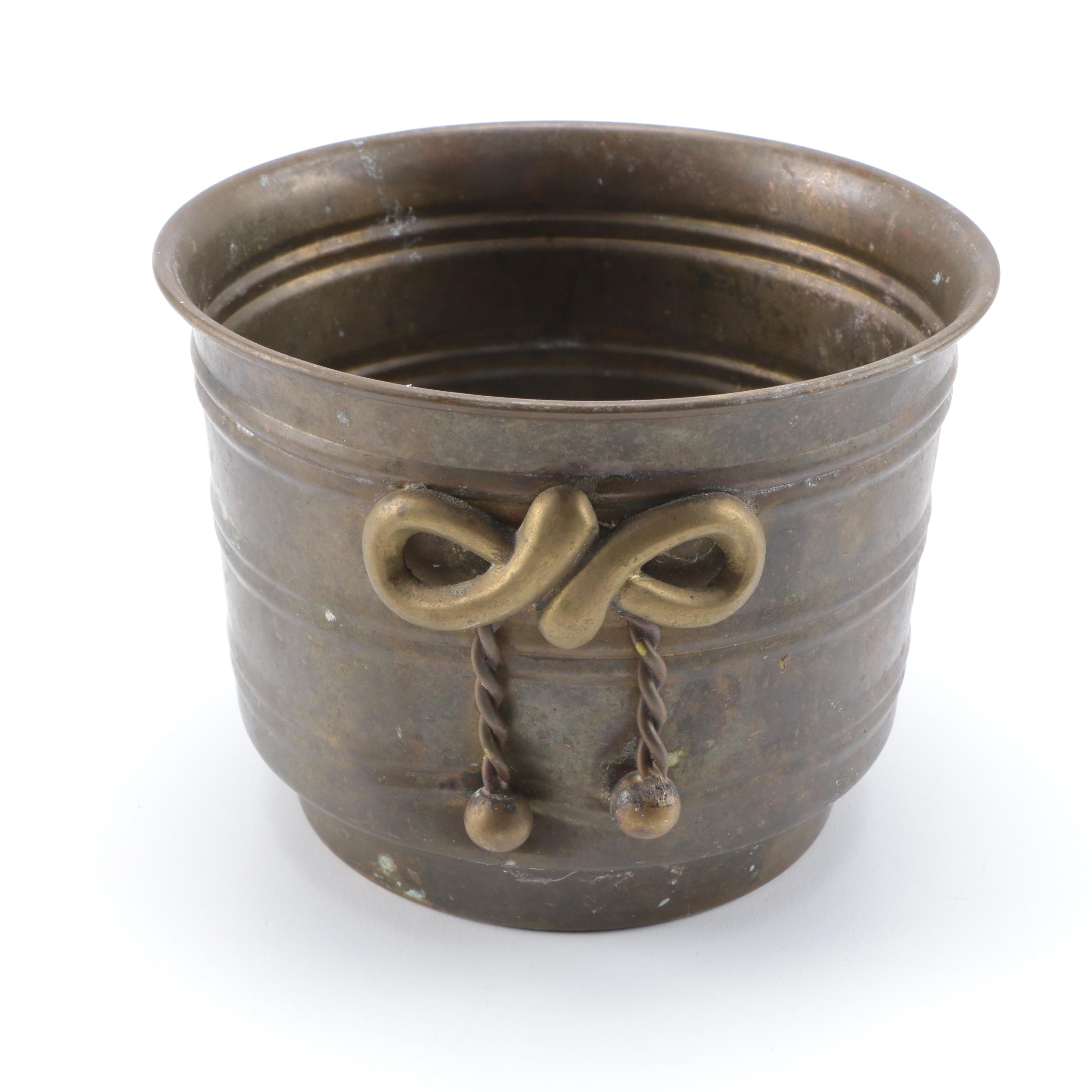 Assortment of Brass Planters