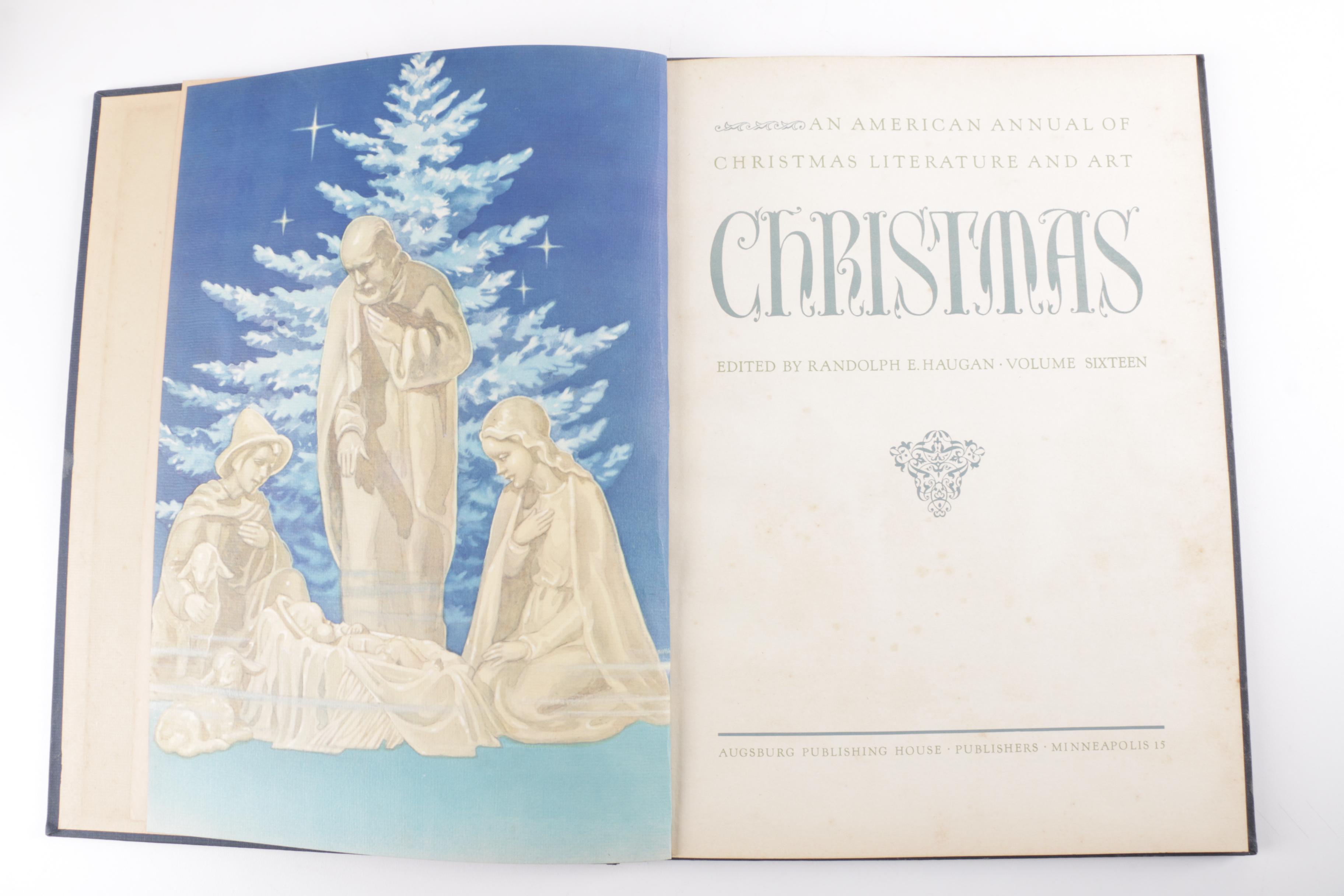 Vintage Picture Books Including "American Annual of Christmas" Volumes