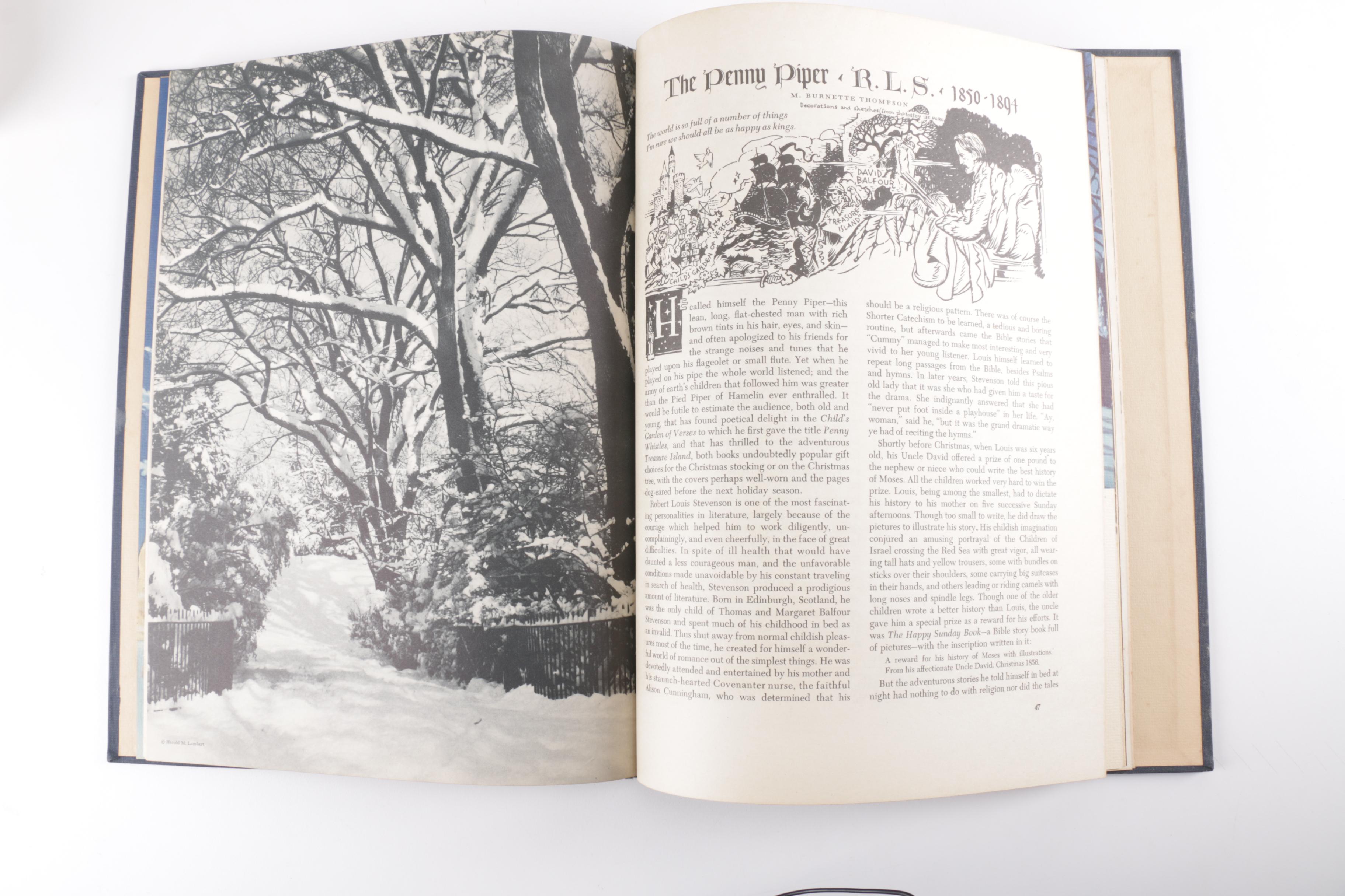 Vintage Picture Books Including "American Annual of Christmas" Volumes