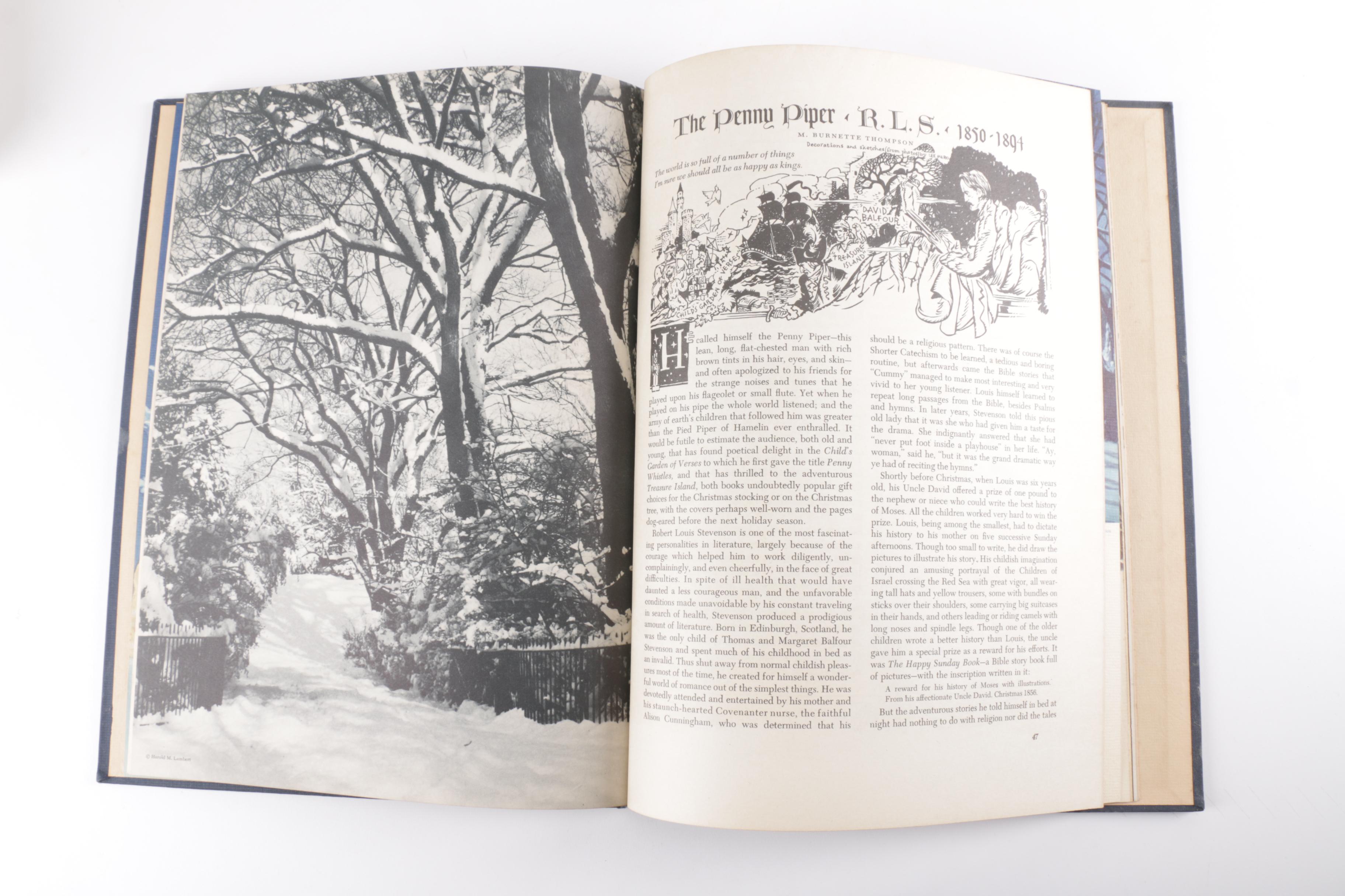 Vintage Picture Books Including "American Annual of Christmas" Volumes