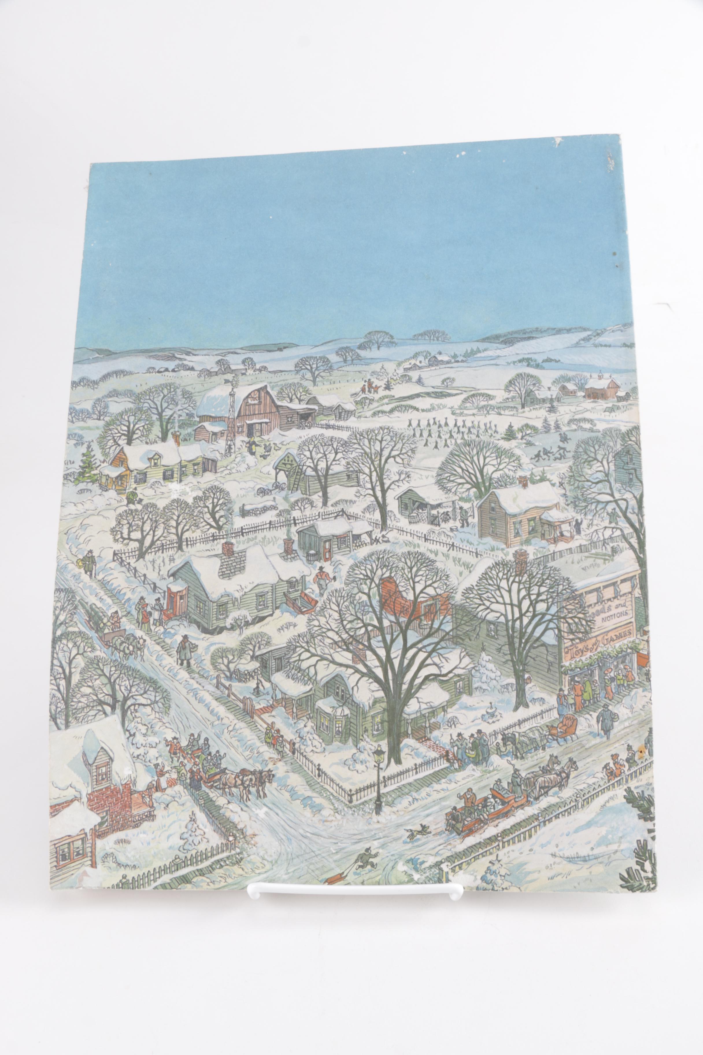 Vintage Picture Books Including "American Annual of Christmas" Volumes