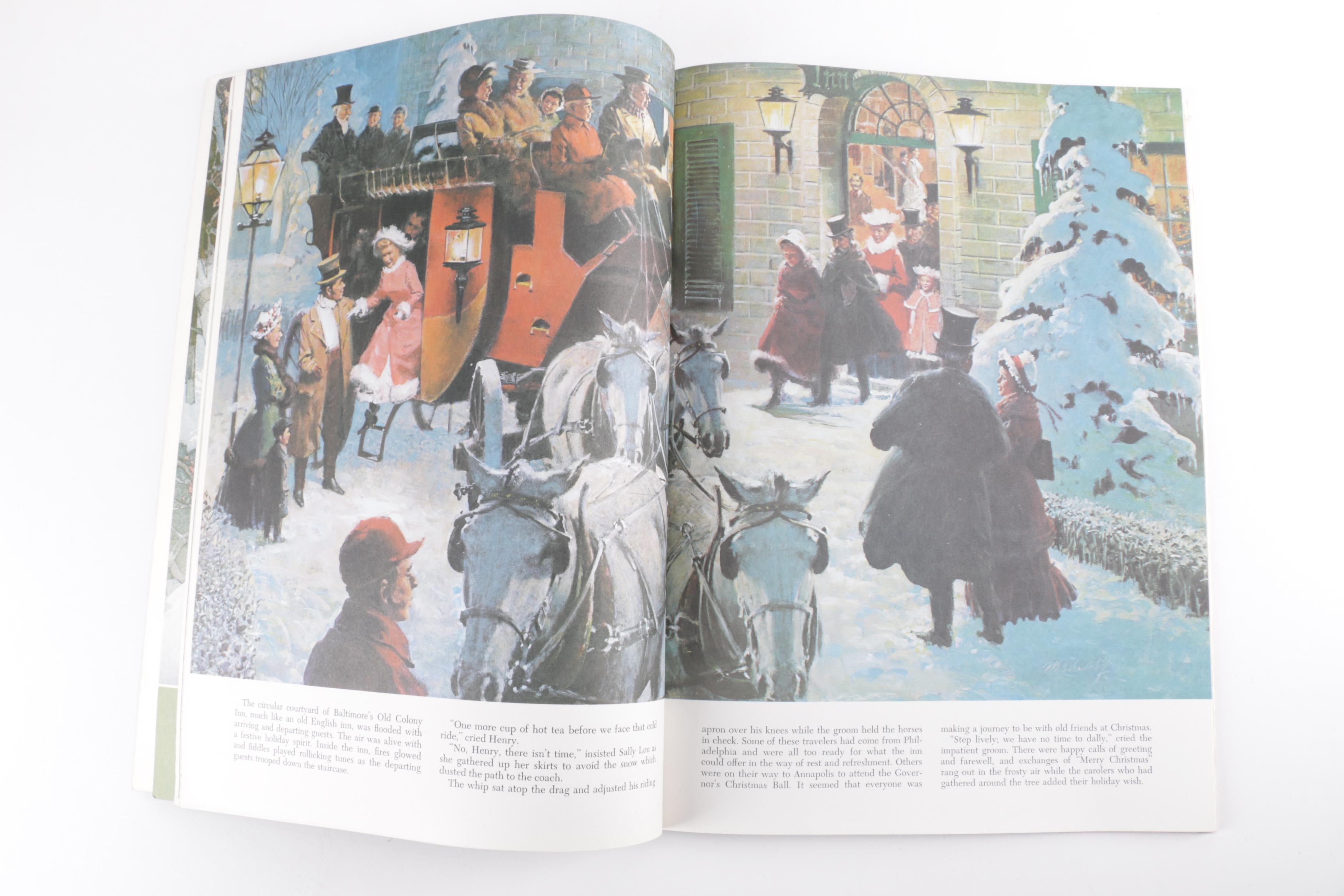 Vintage Picture Books Including "American Annual of Christmas" Volumes