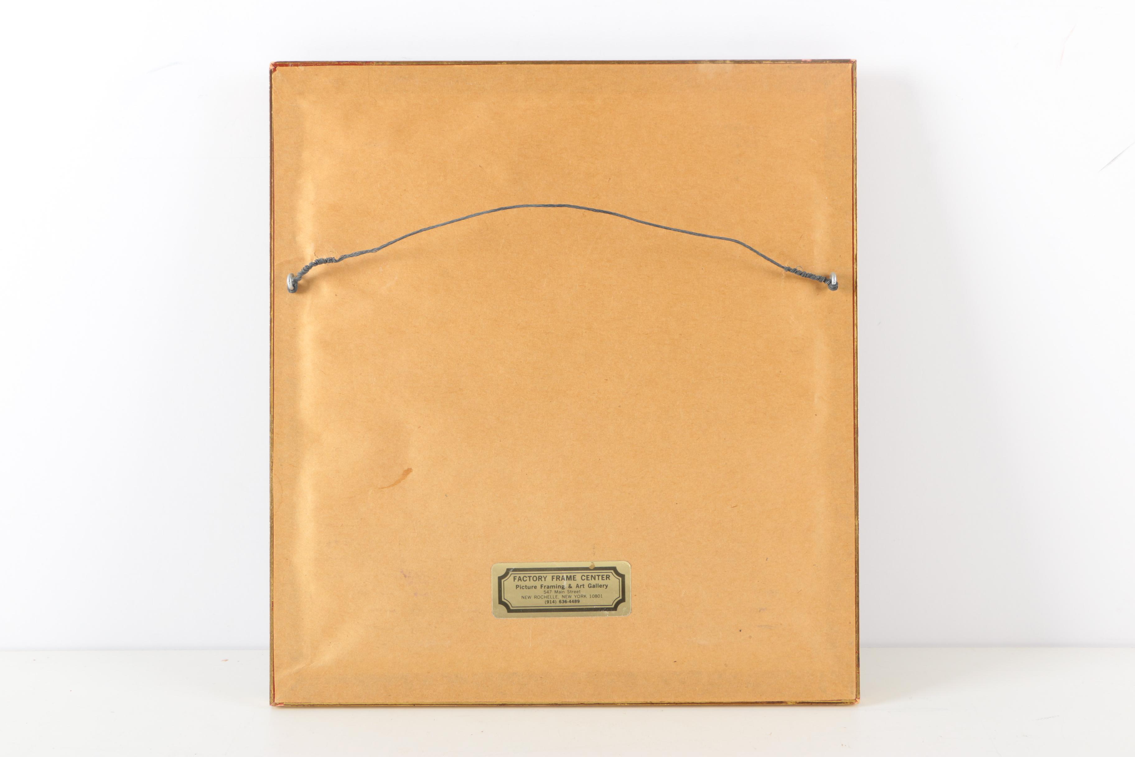 B.E. Schmidt 1961 Floral Gouache and Watercolor on Paper