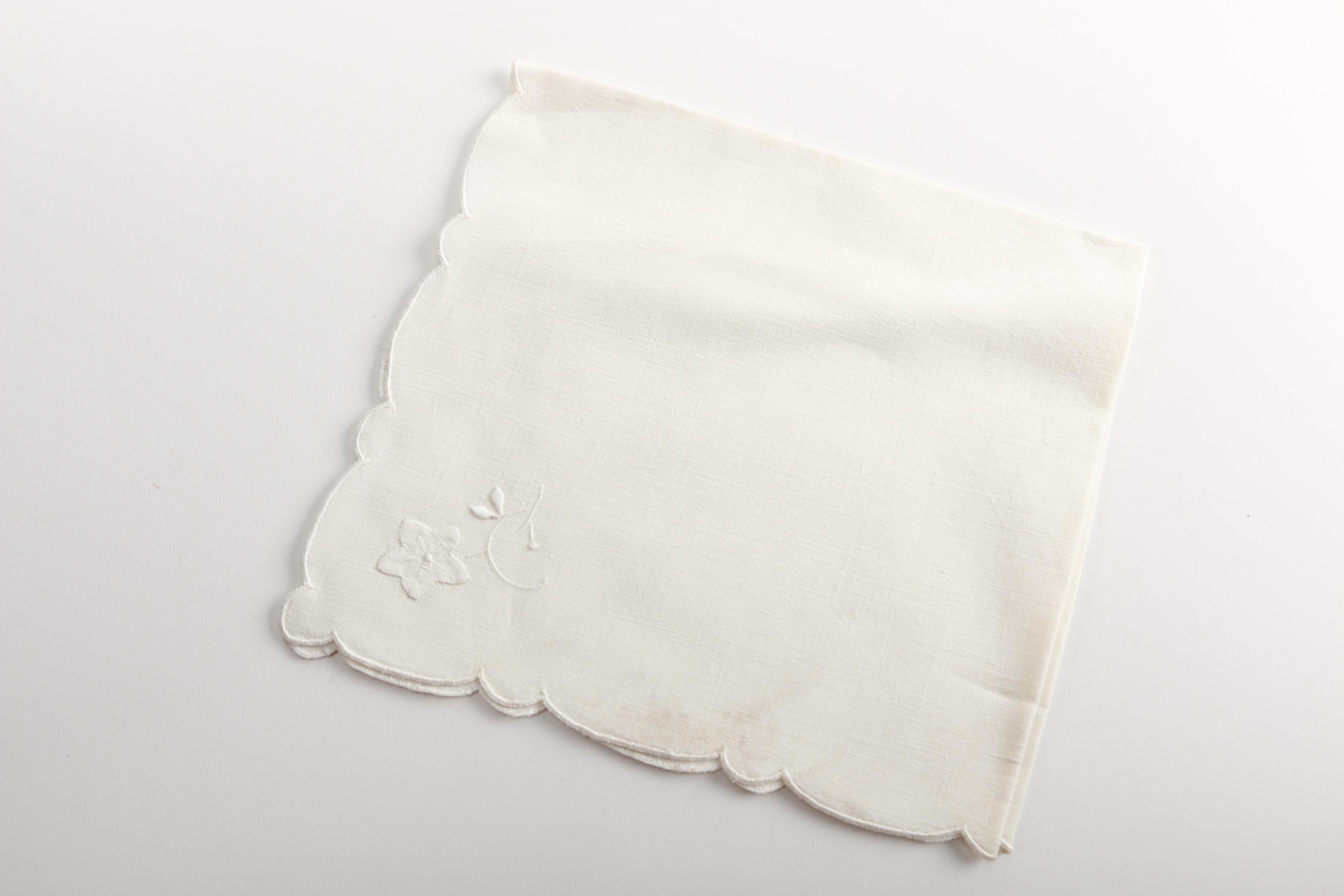 Vintage Floral Linen Placemats and Napkins