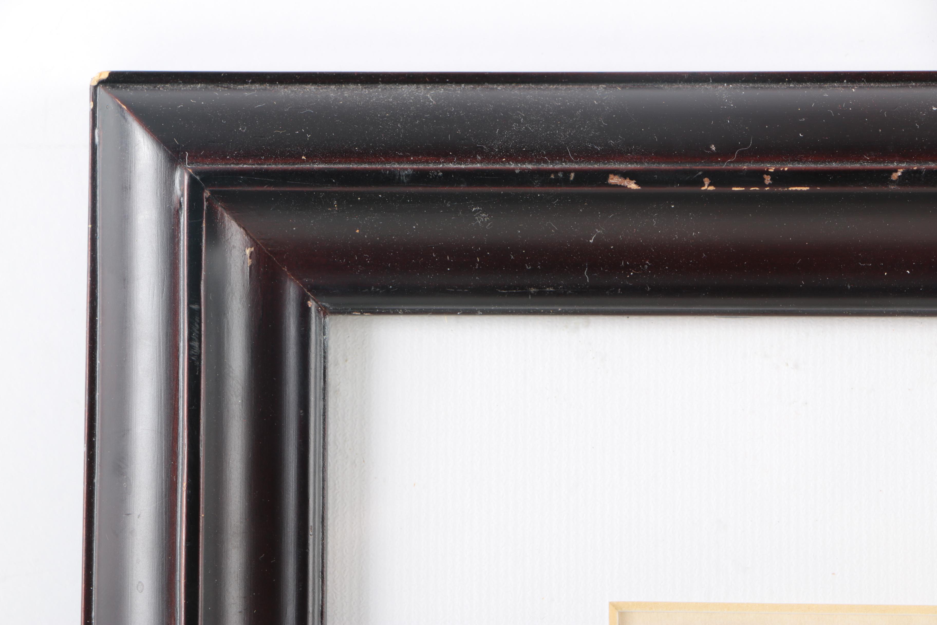 Enook Manomie Lithograph on Paper of Inuit Family