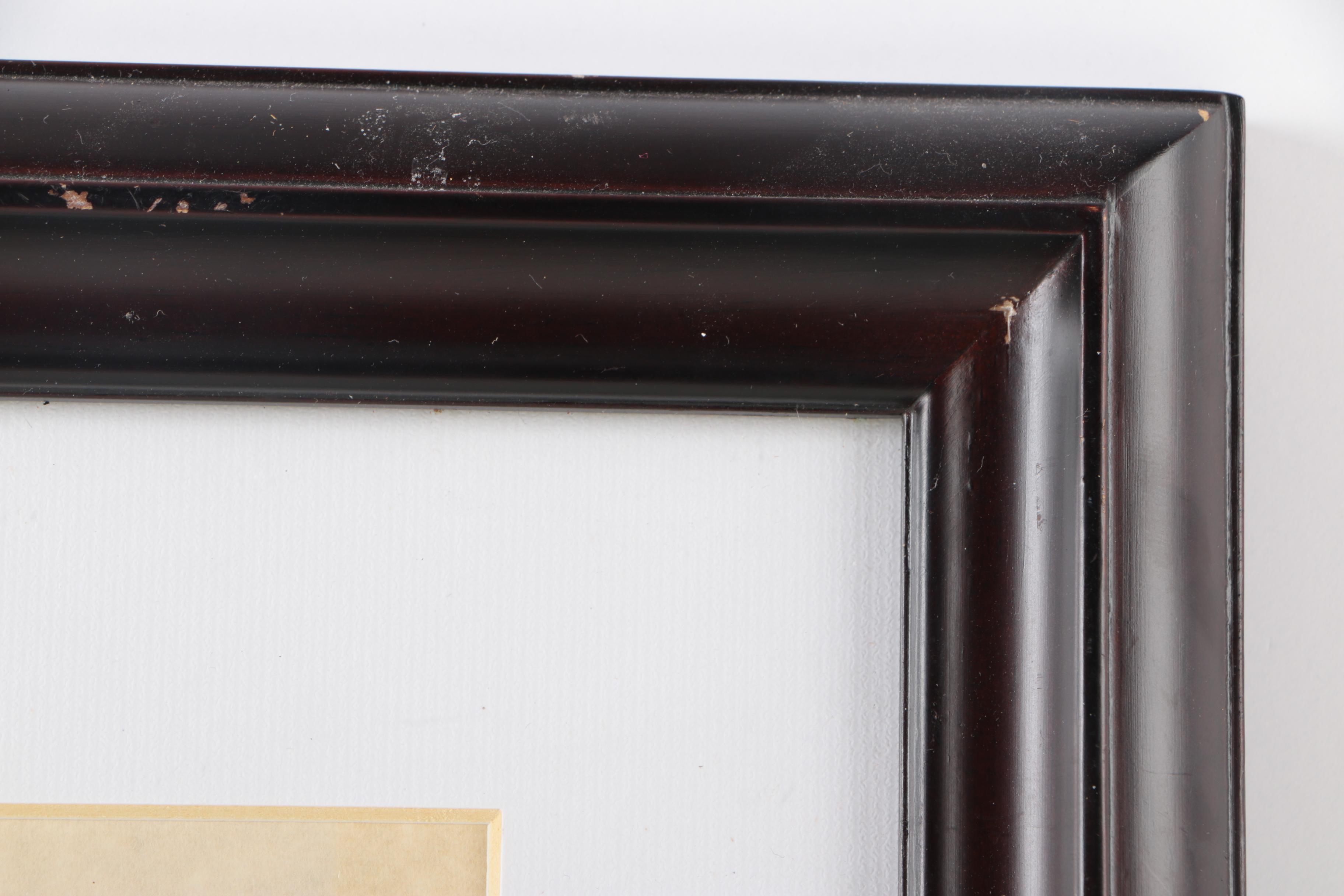 Enook Manomie Lithograph on Paper of Inuit Family