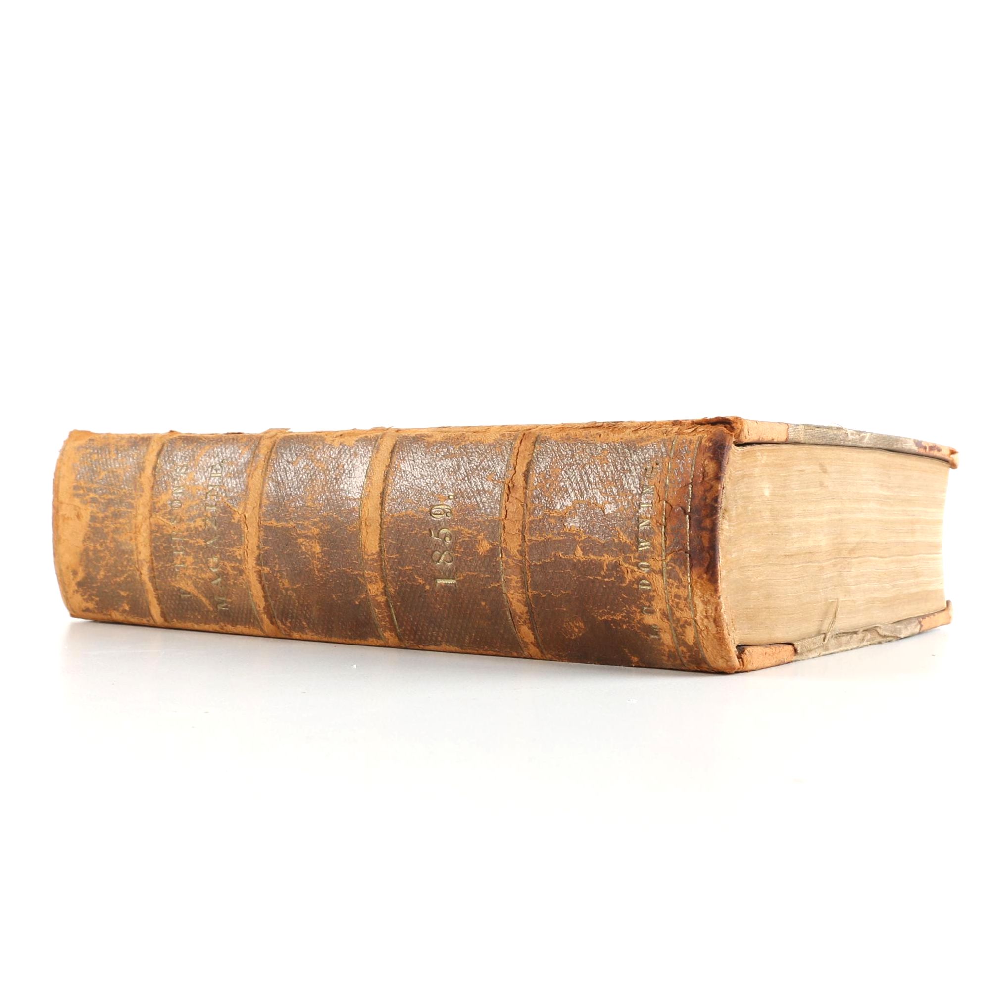 1859 Bound Volume of "Peterson's Magazine"