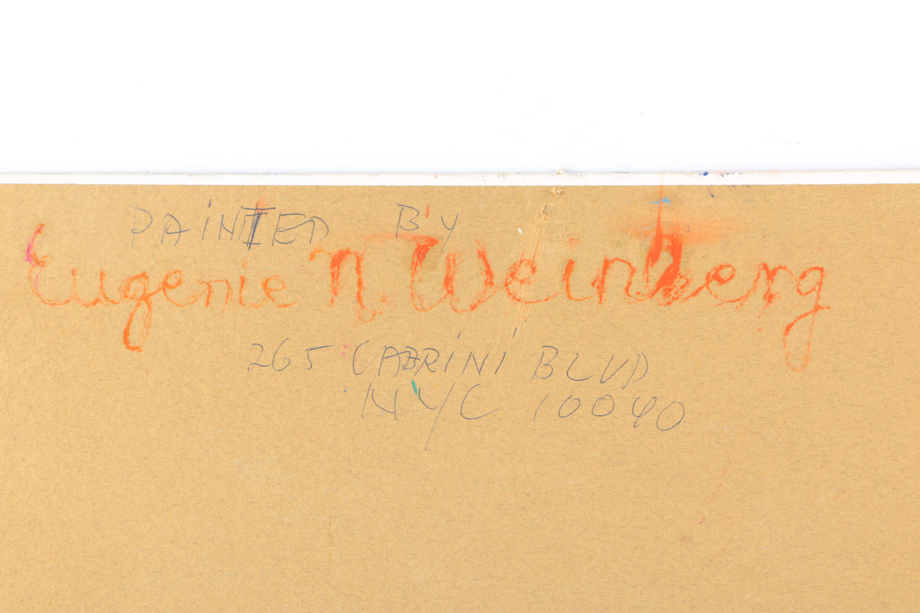 Eugenie Weinberg Mid-Century Acrylic Paintings on Canvas Board