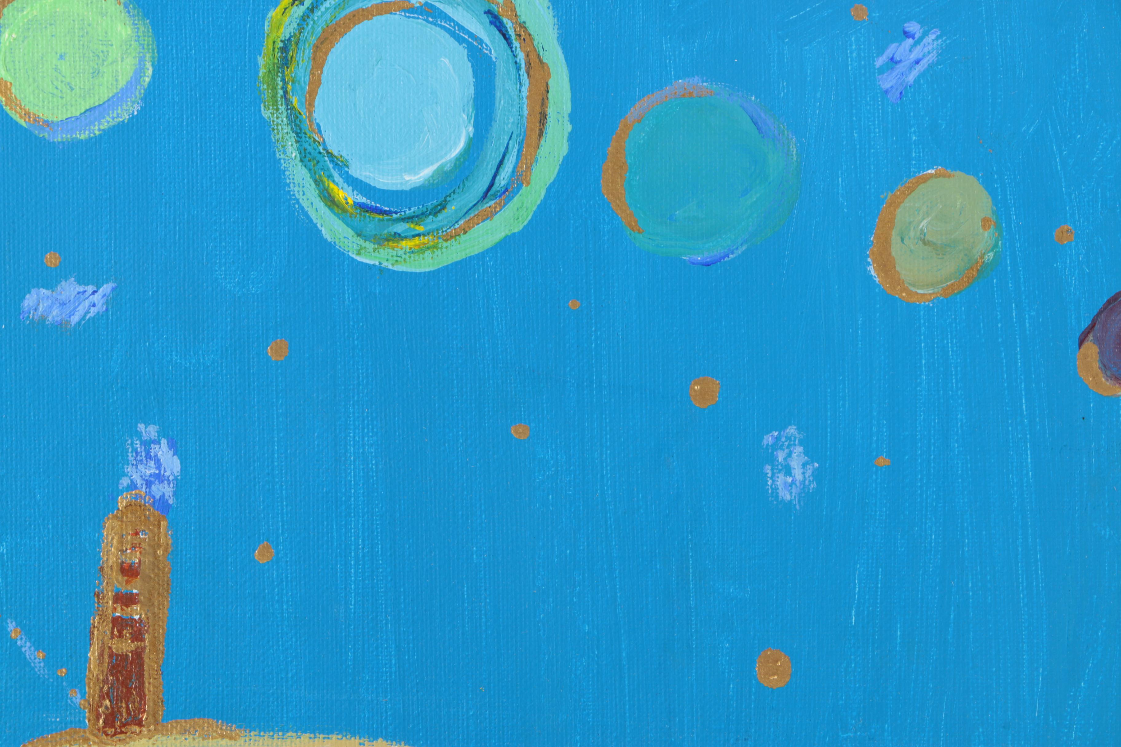 Eugenie Weinberg Mid-Century Acrylic Paintings on Canvas Board