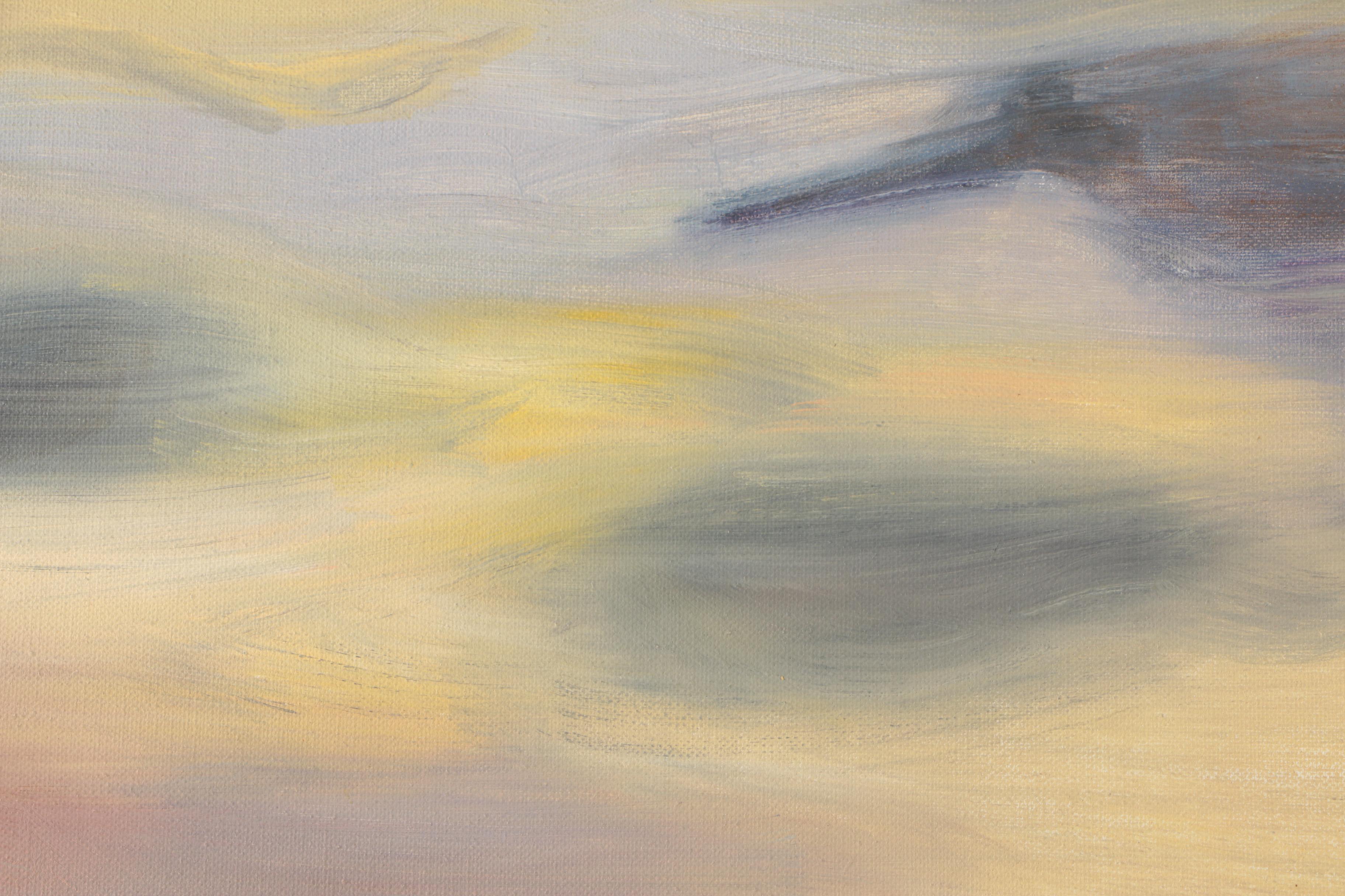 Eugenie Weinberg Mid-Century Acrylic Paintings on Canvas Board