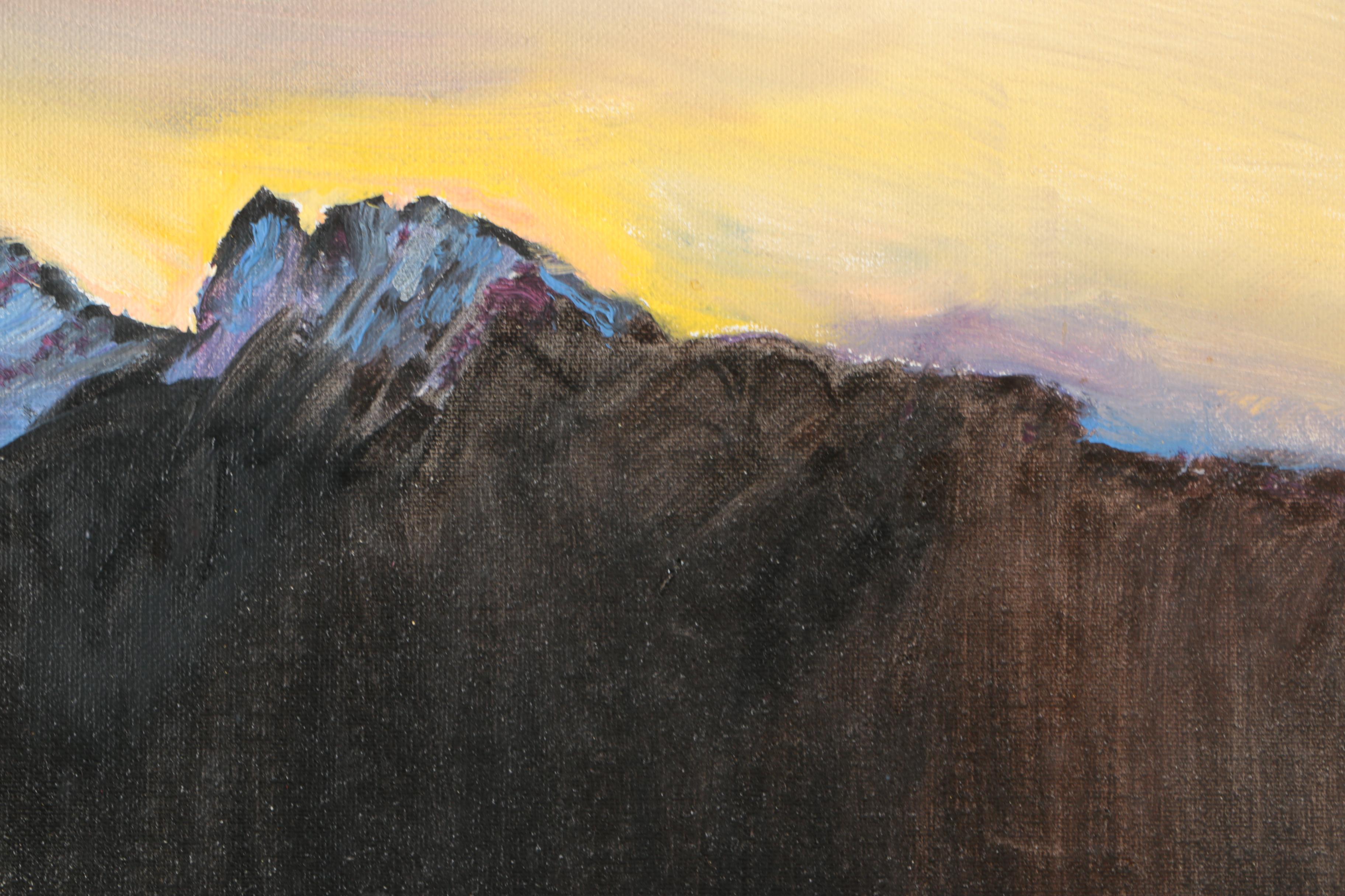 Eugenie Weinberg Mid-Century Acrylic Paintings on Canvas Board