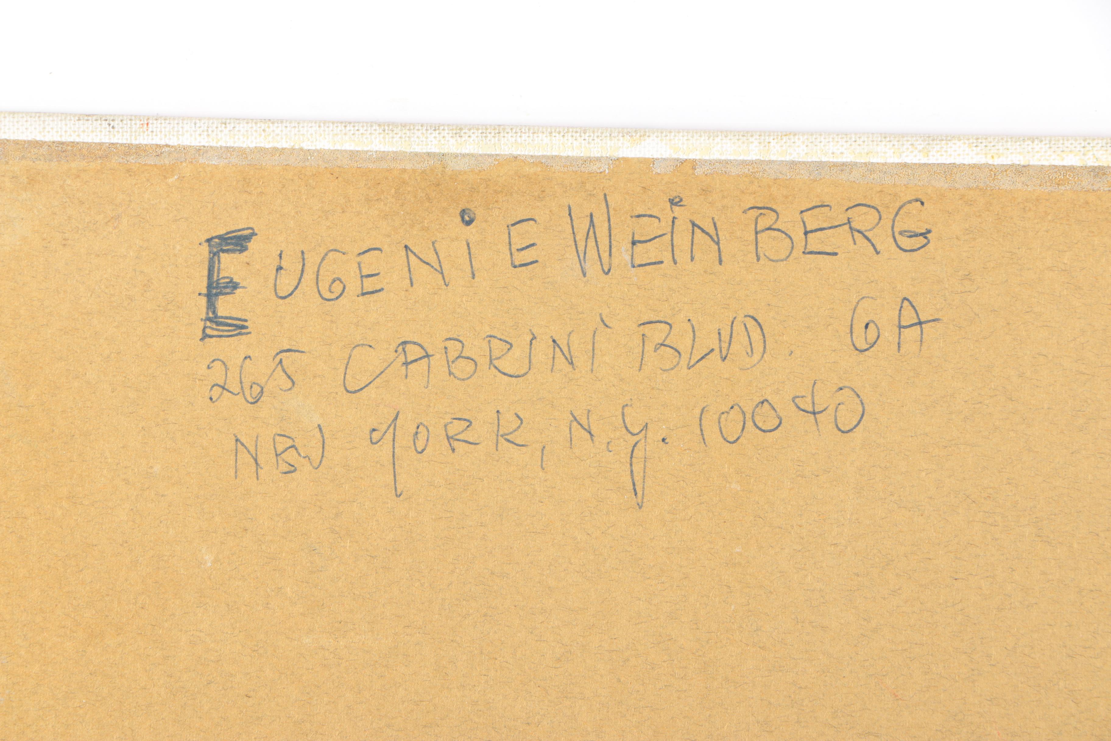 Eugenie Weinberg Mid-Century Acrylic Paintings on Canvas Board