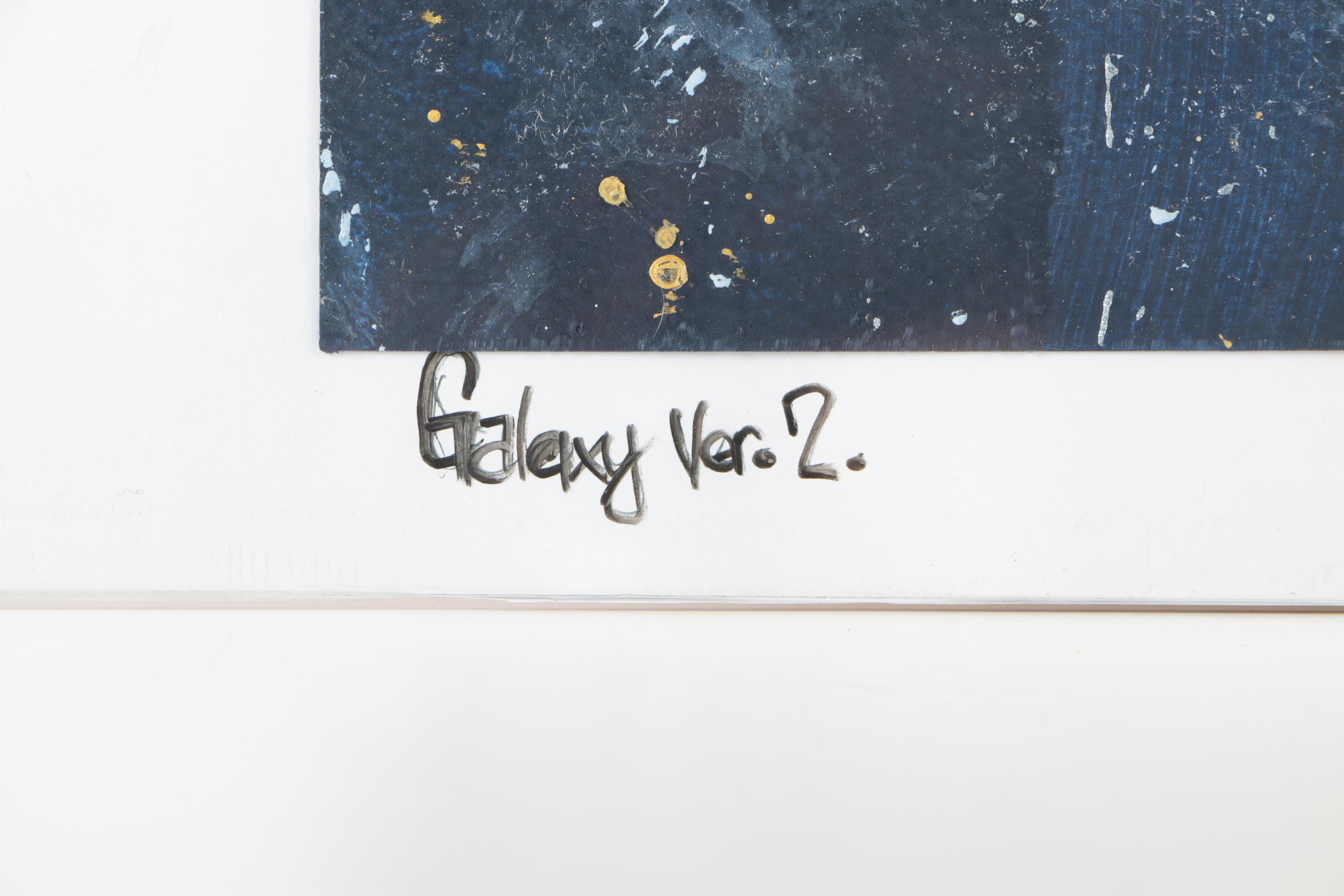 Wyatt Tan Gouache on Paper "Galaxy Version 2"