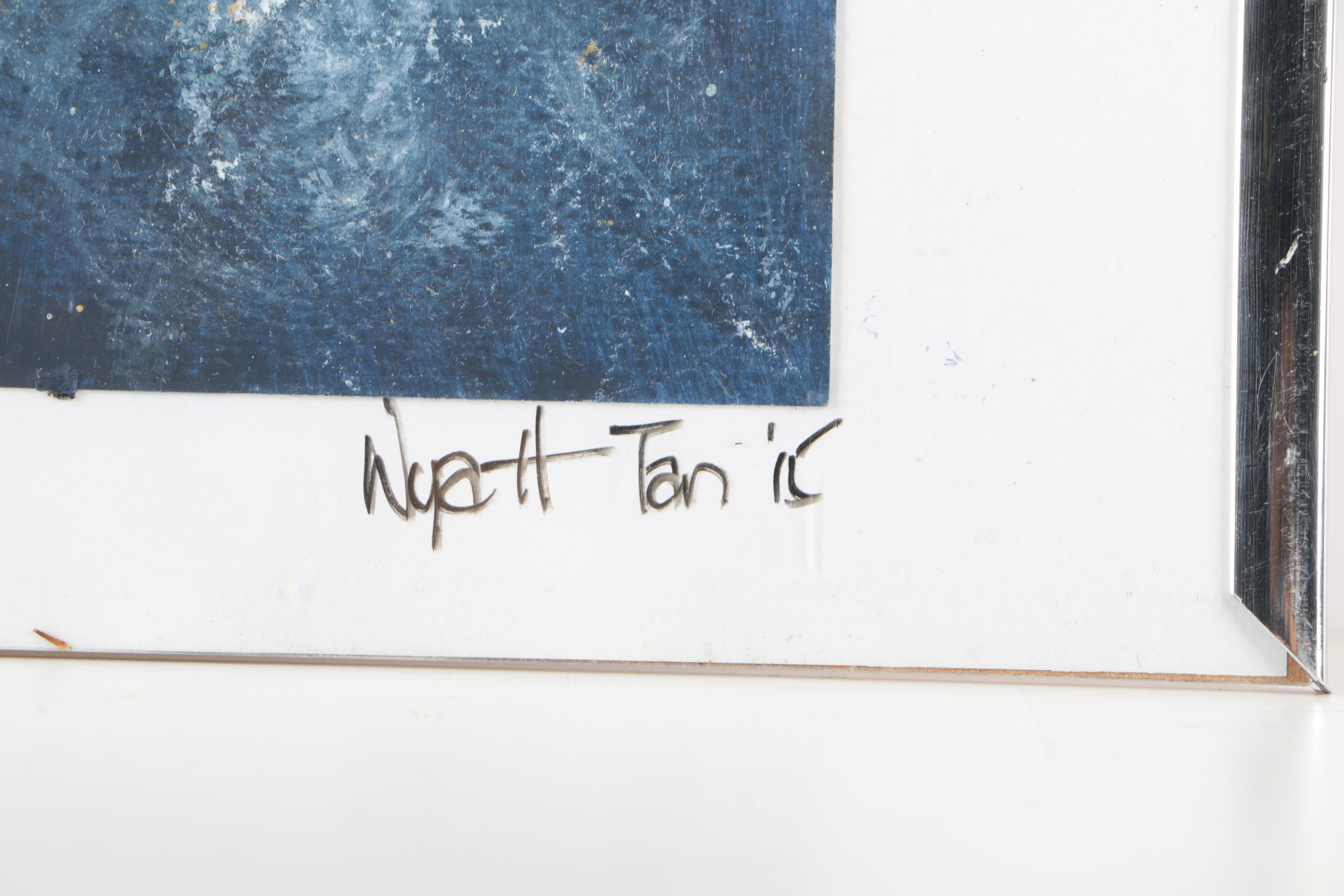 Wyatt Tan Gouache on Paper "Galaxy Version 2"