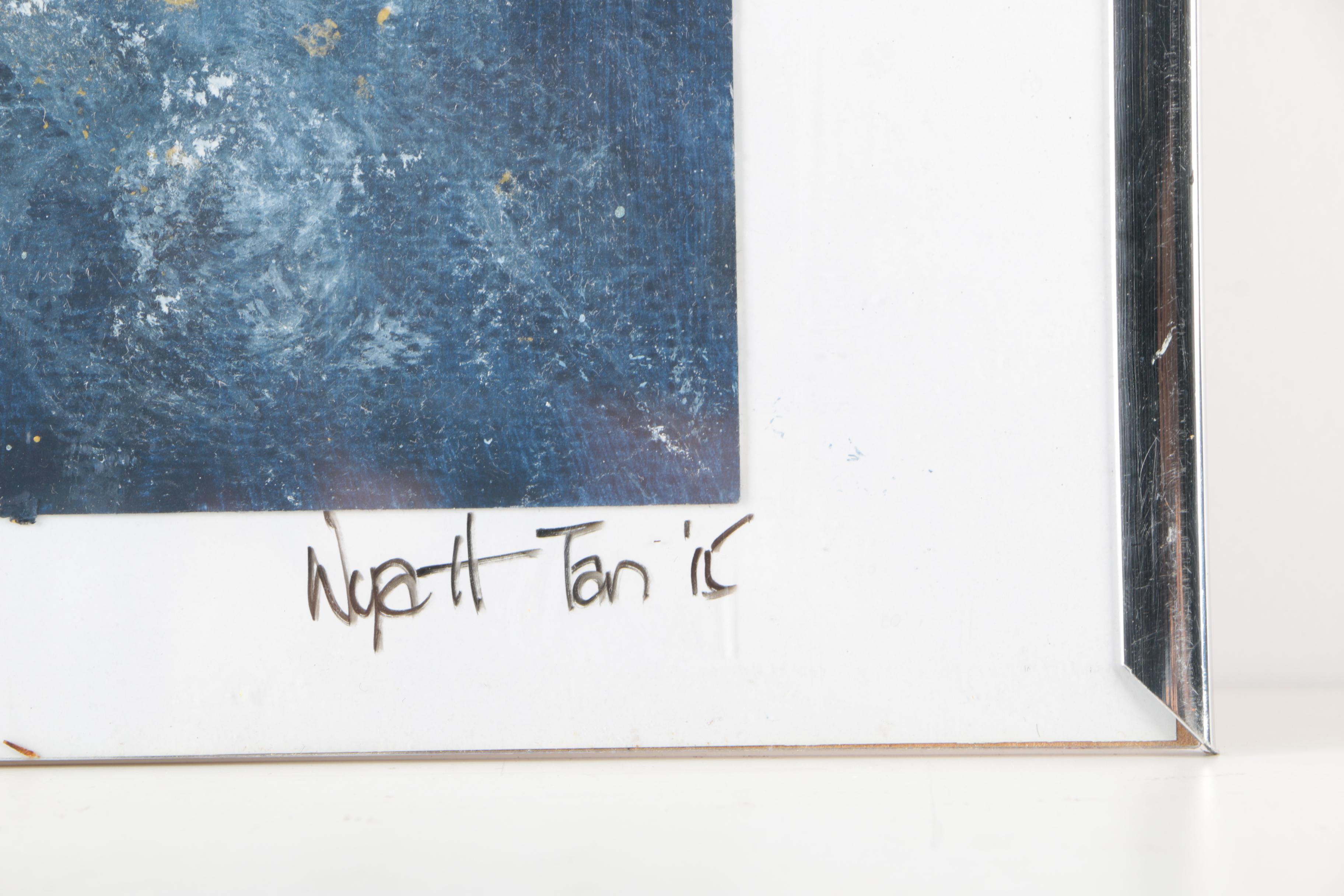 Wyatt Tan Gouache on Paper "Galaxy Version 2"