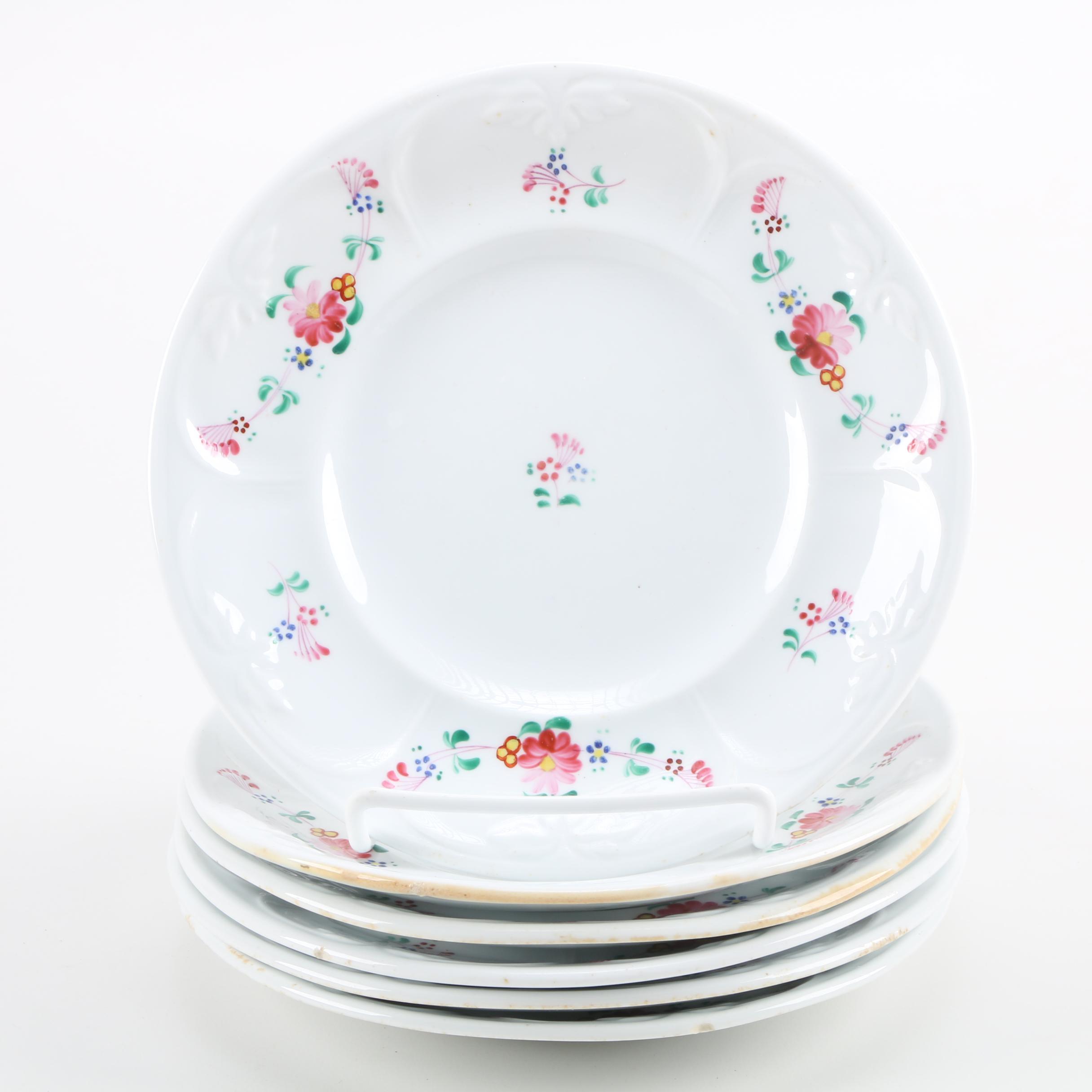 Hand Painted Tea Cups and Dessert Plates