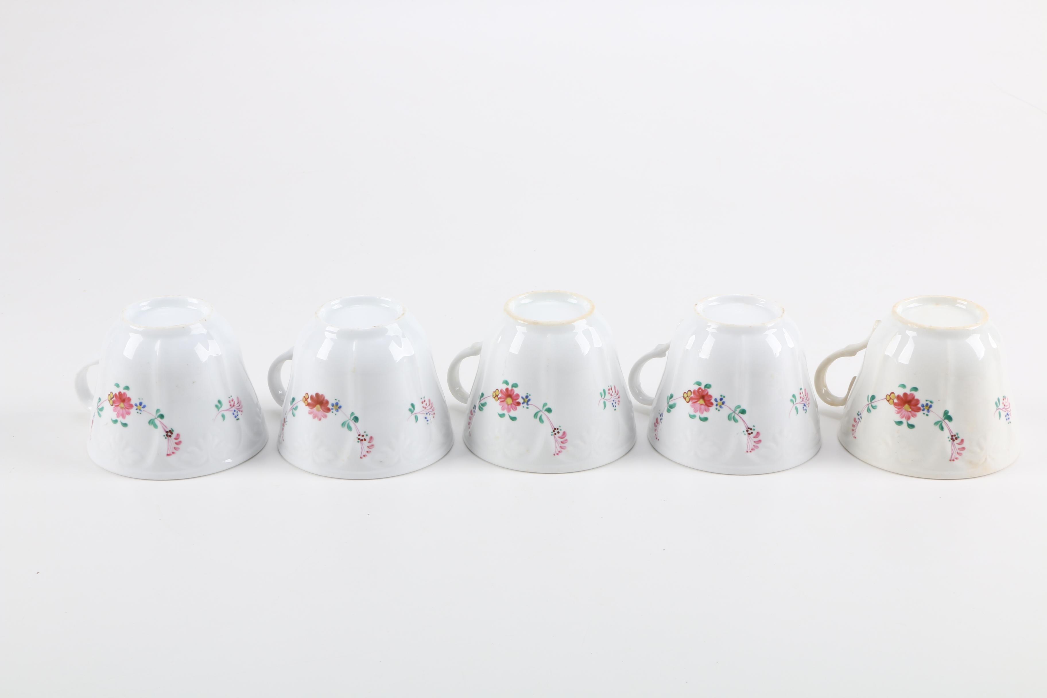 Hand Painted Tea Cups and Dessert Plates