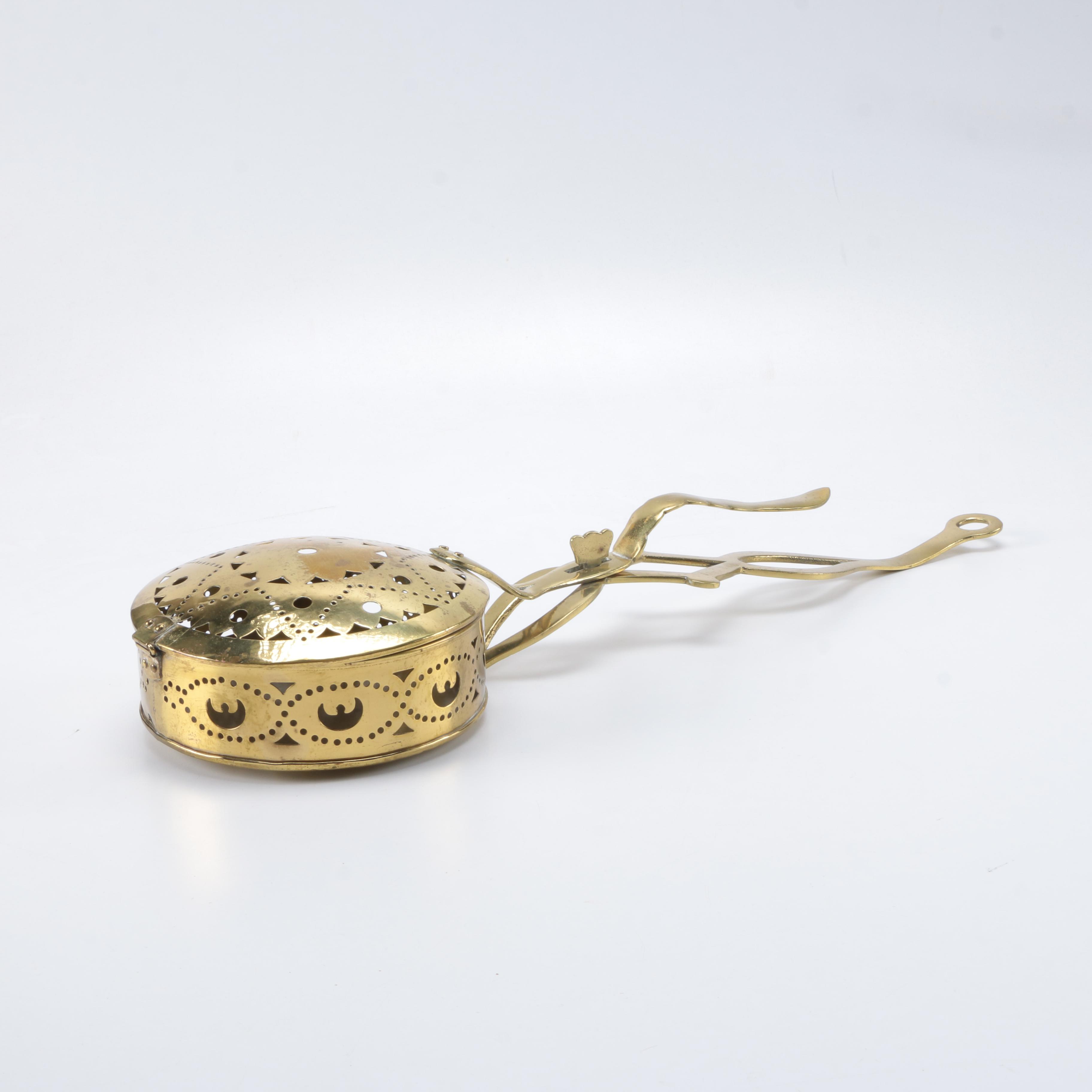 Vintage Peerage Brass Bed Warmer