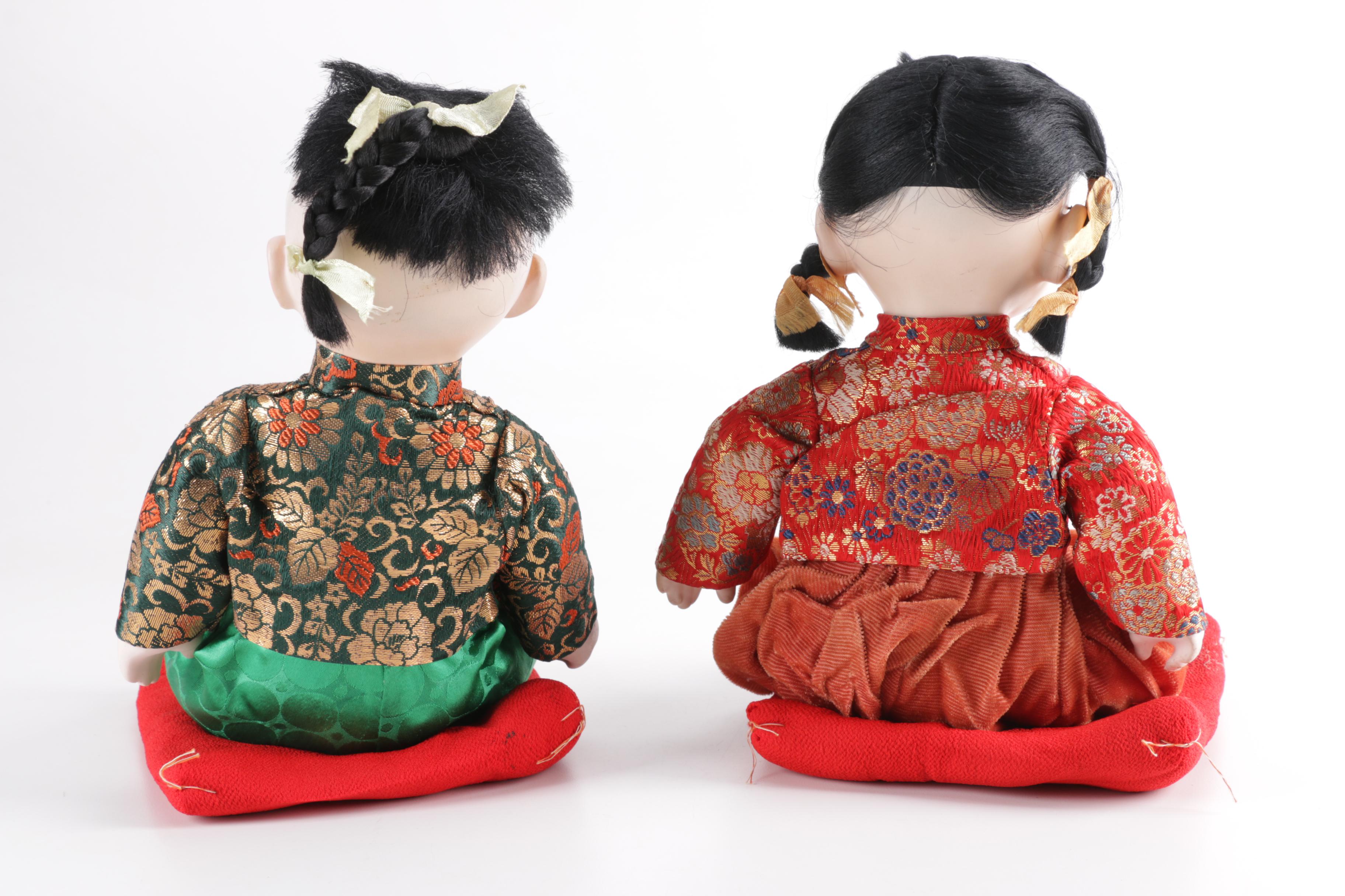Pair of Chinese Dolls