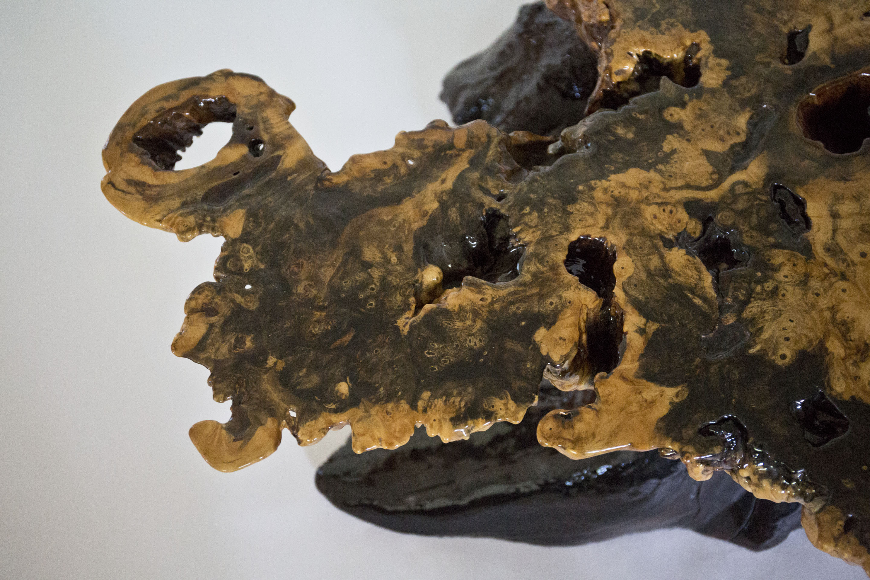 Epoxied Buckeye Burl Coffee Table by Wheeler