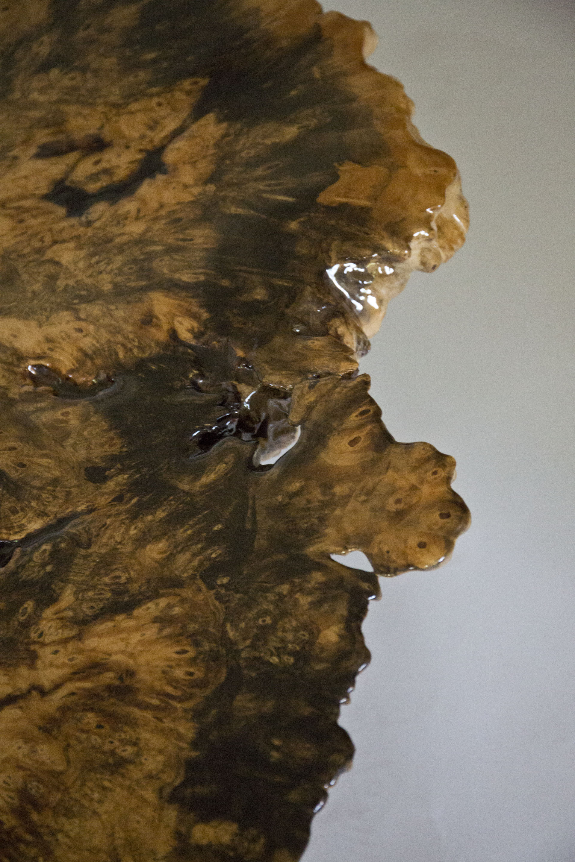 Epoxied Buckeye Burl Coffee Table by Wheeler