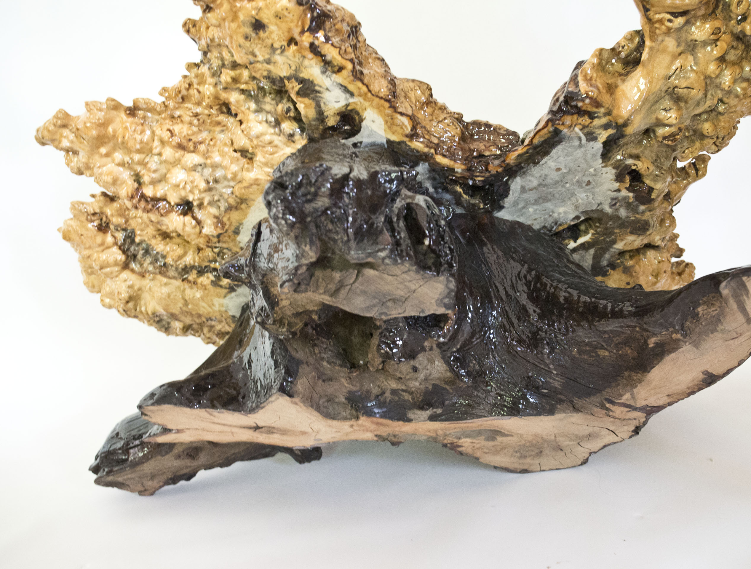 Epoxied Buckeye Burl Coffee Table by Wheeler