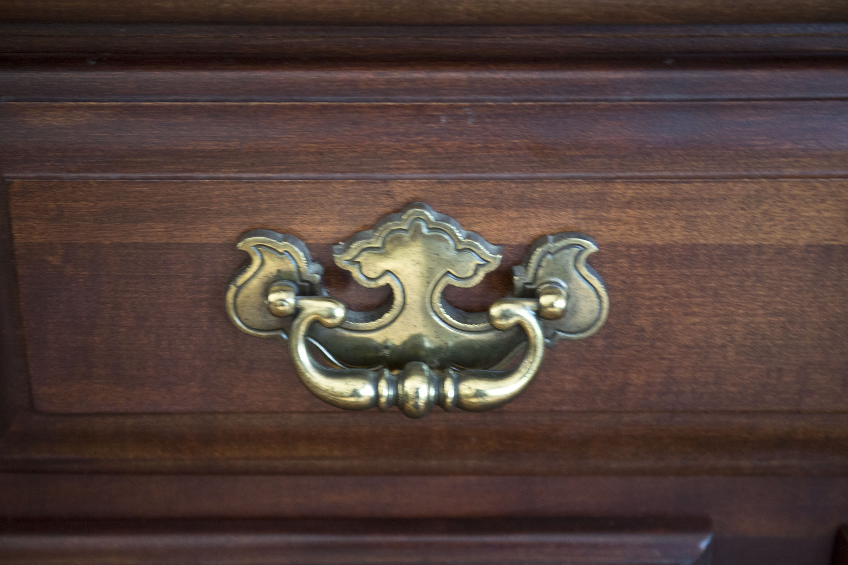 Vintage Solid Maple Chippendale Style Buffet from E. R. Buck