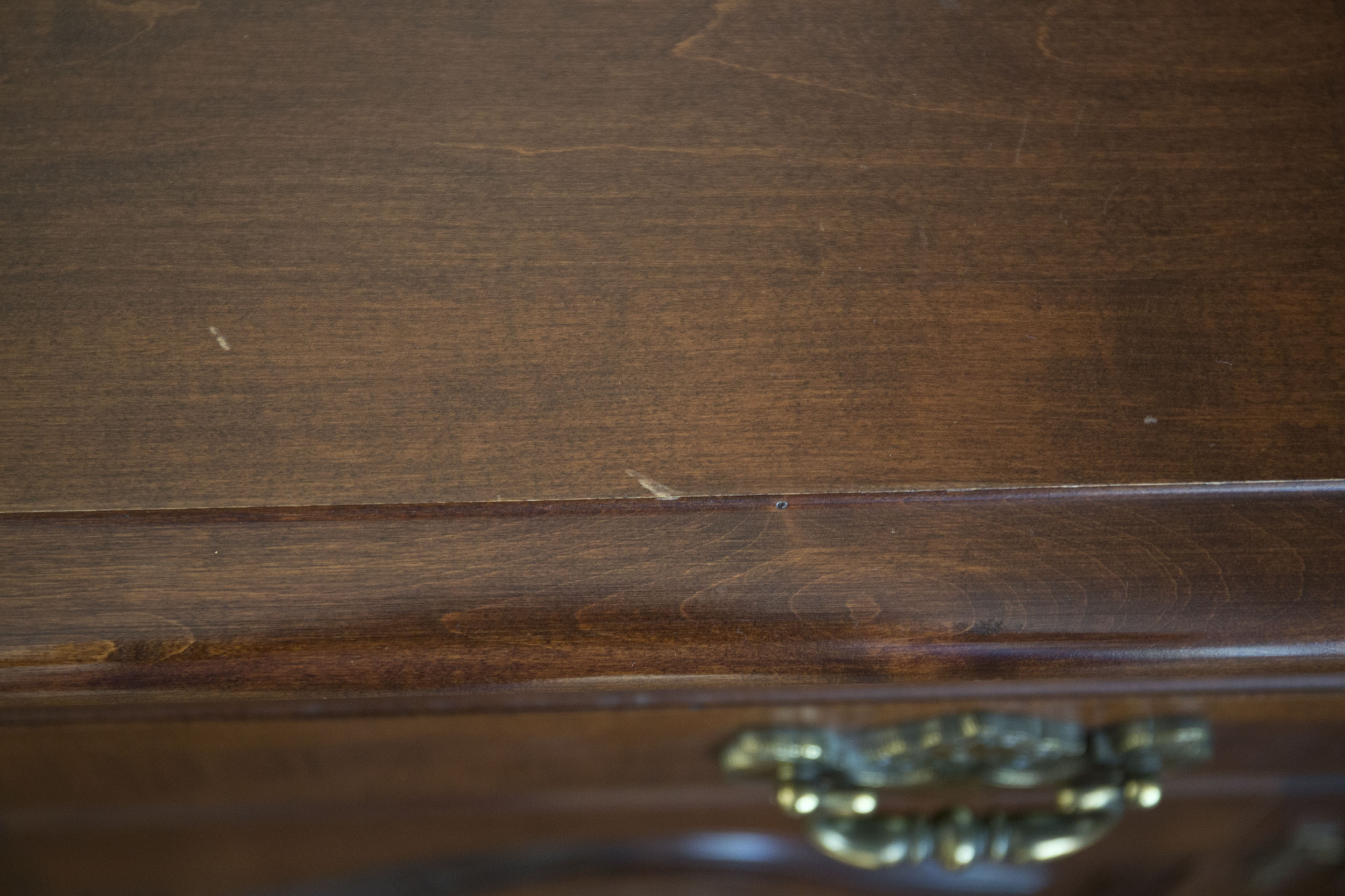 Vintage Solid Maple Chippendale Style Buffet from E. R. Buck