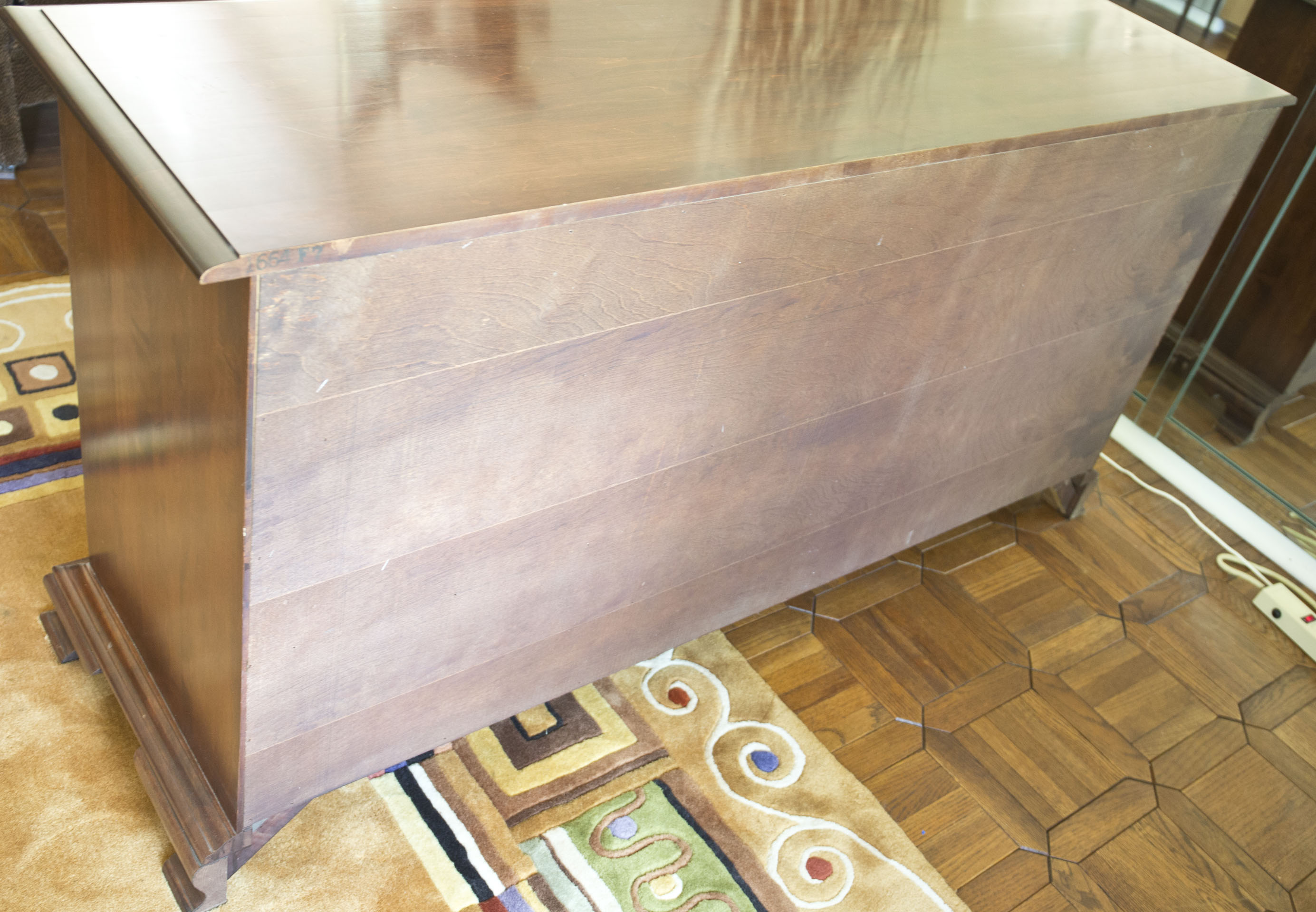 Vintage Solid Maple Chippendale Style Buffet from E. R. Buck