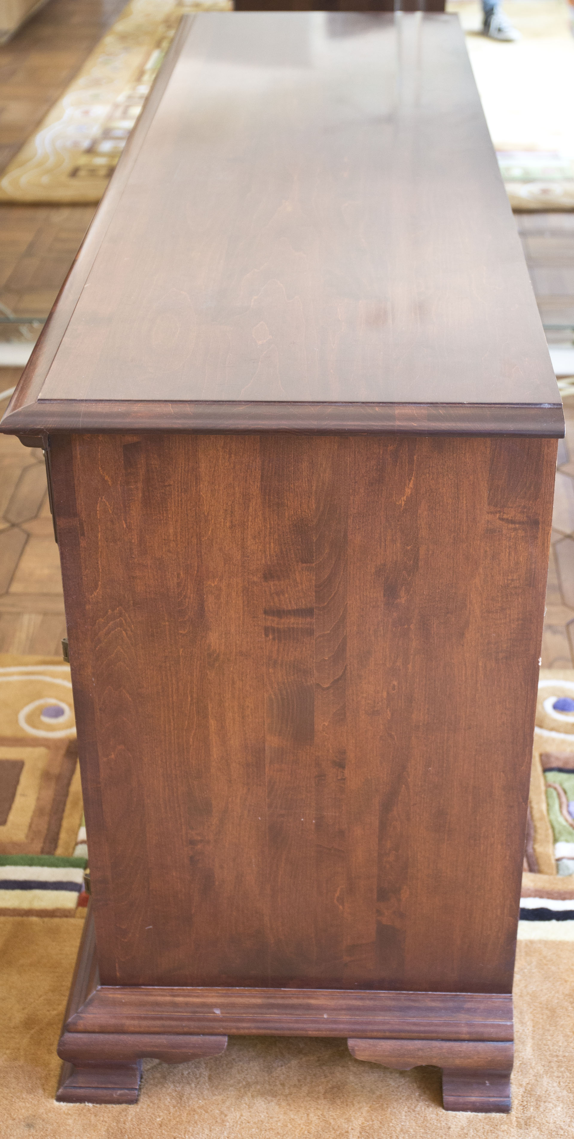 Vintage Solid Maple Chippendale Style Buffet from E. R. Buck