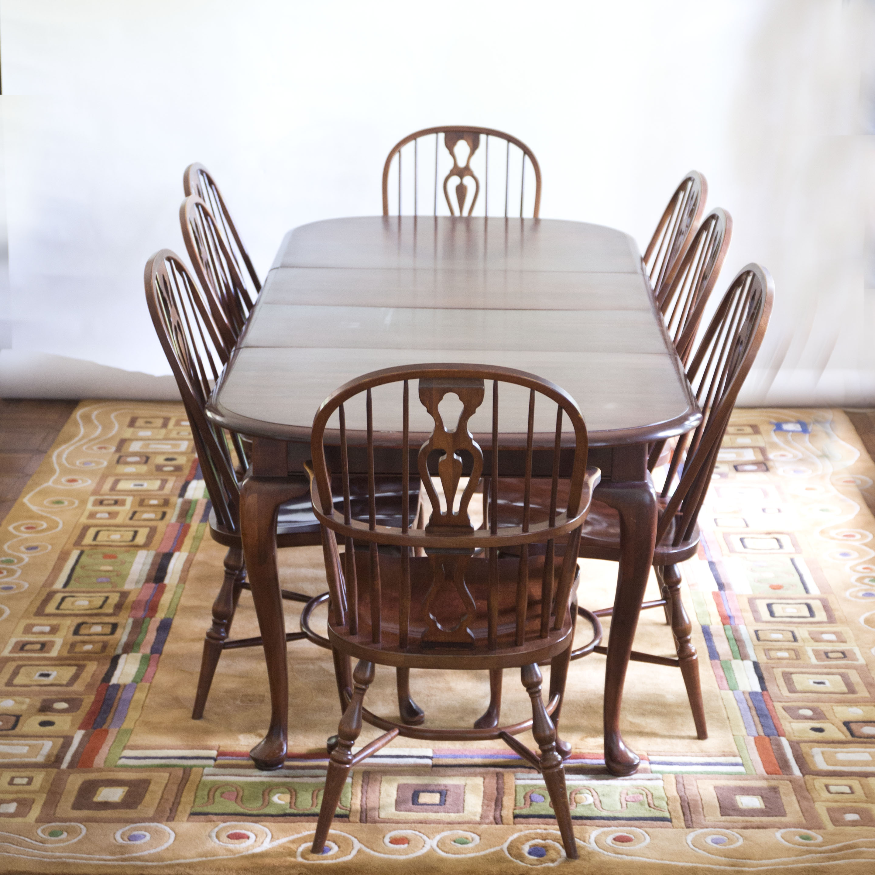 Solid Maple Dining Table and Chairs by E.R. Buck