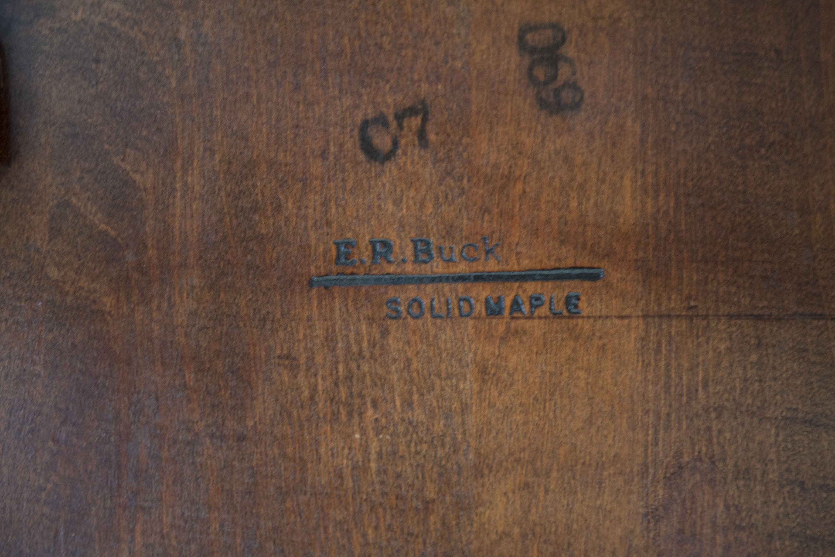 Solid Maple Dining Table and Chairs by E.R. Buck