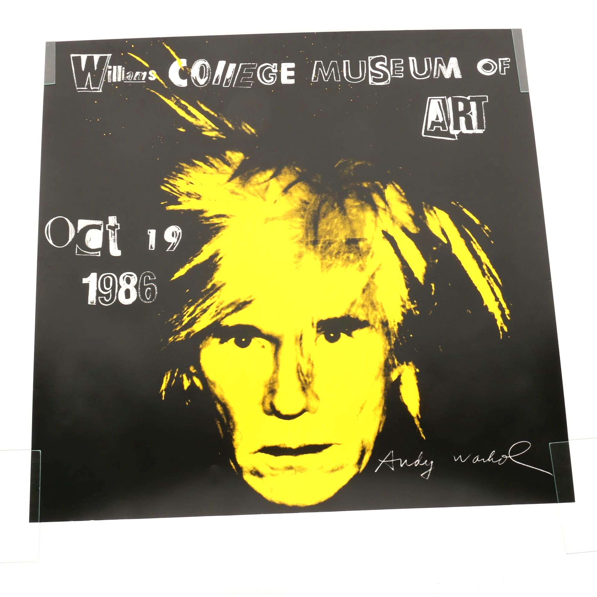 Offset Lithographic Poster for Andy Warhol at the Williams College Museum