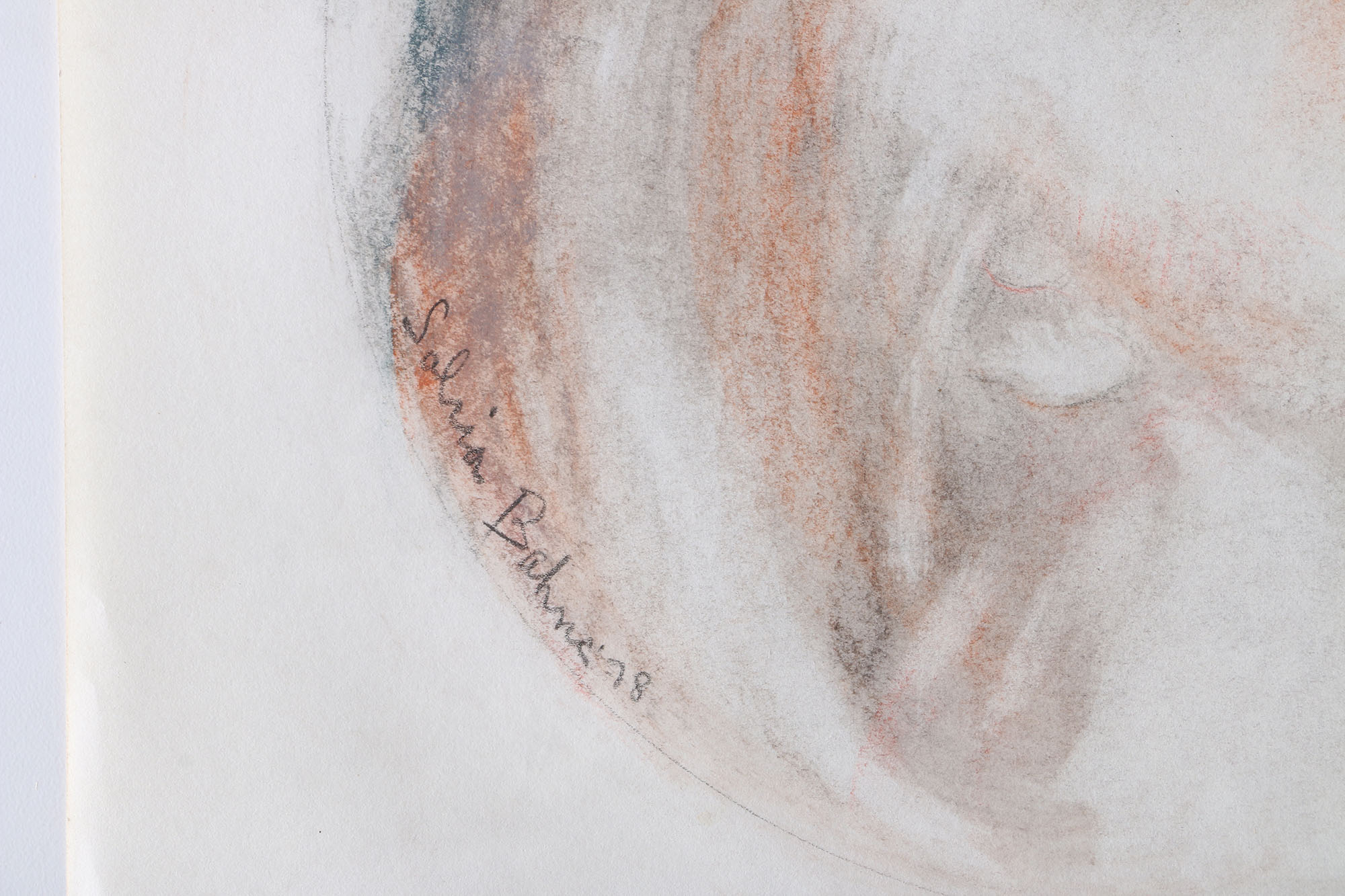 Circa 1970s Salcia Bahnc Original Figure Drawings