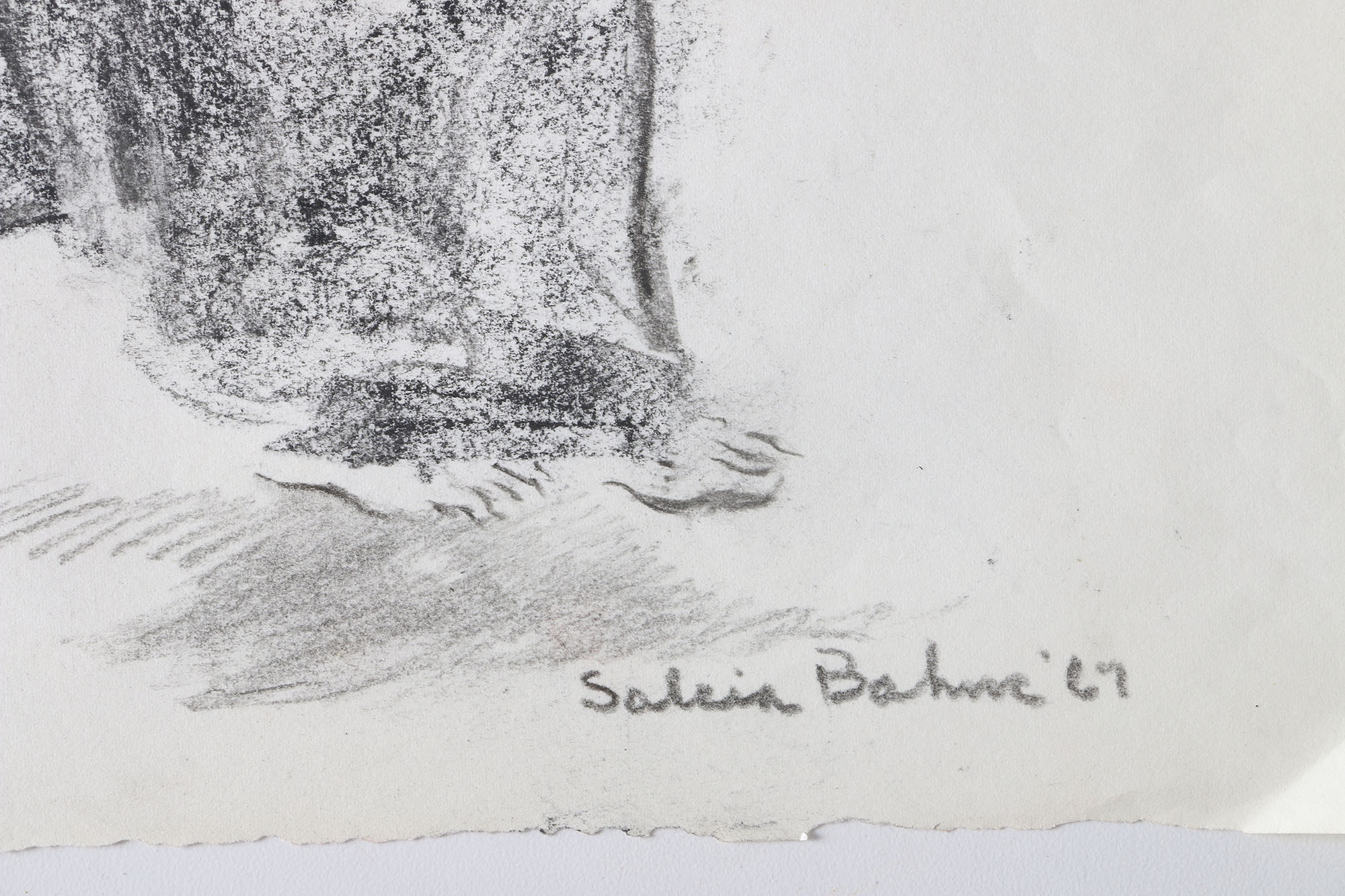 Circa 1970s Salcia Bahnc Original Figure Drawings