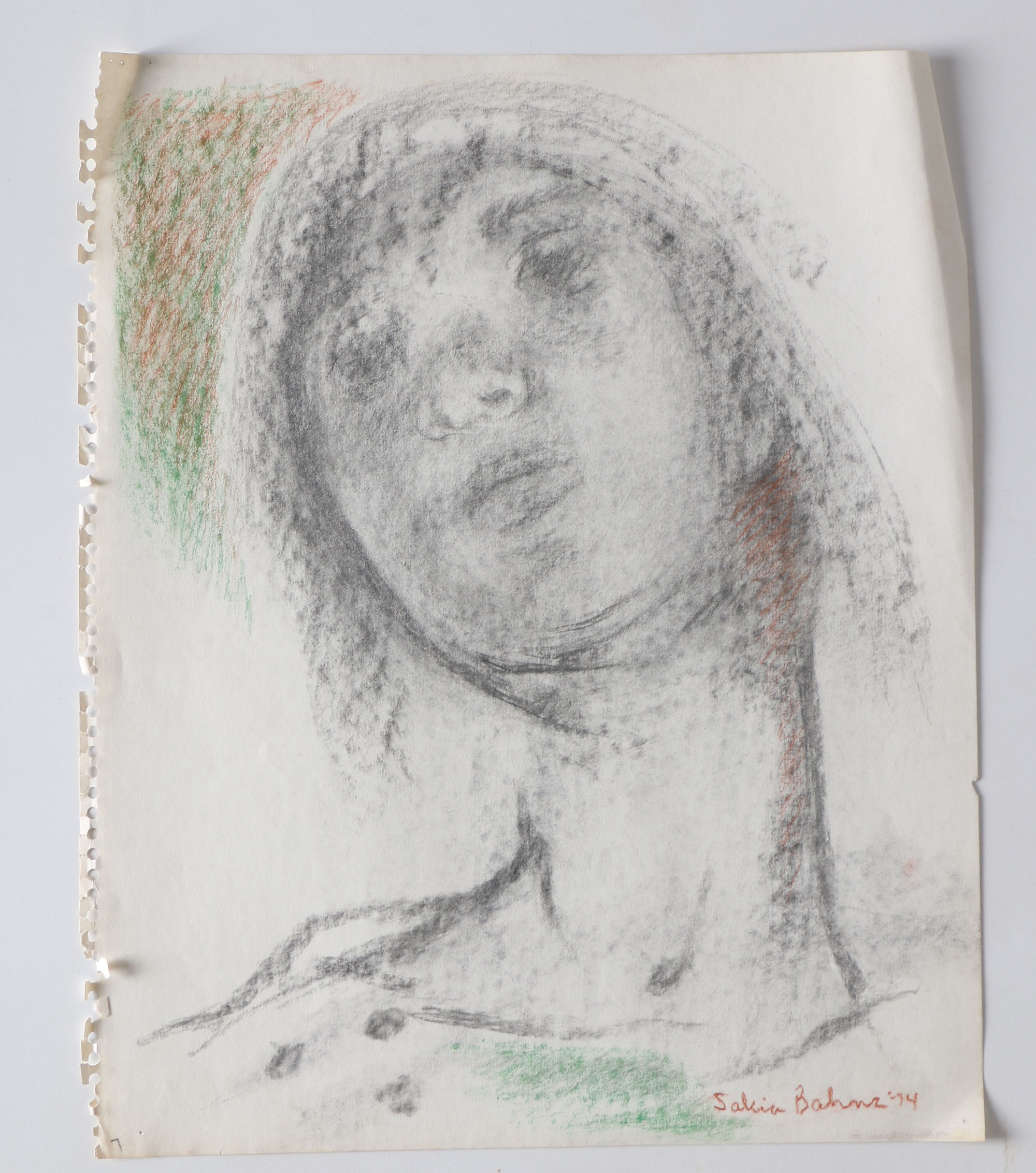 Circa 1970s Salcia Bahnc Original Figure Drawings