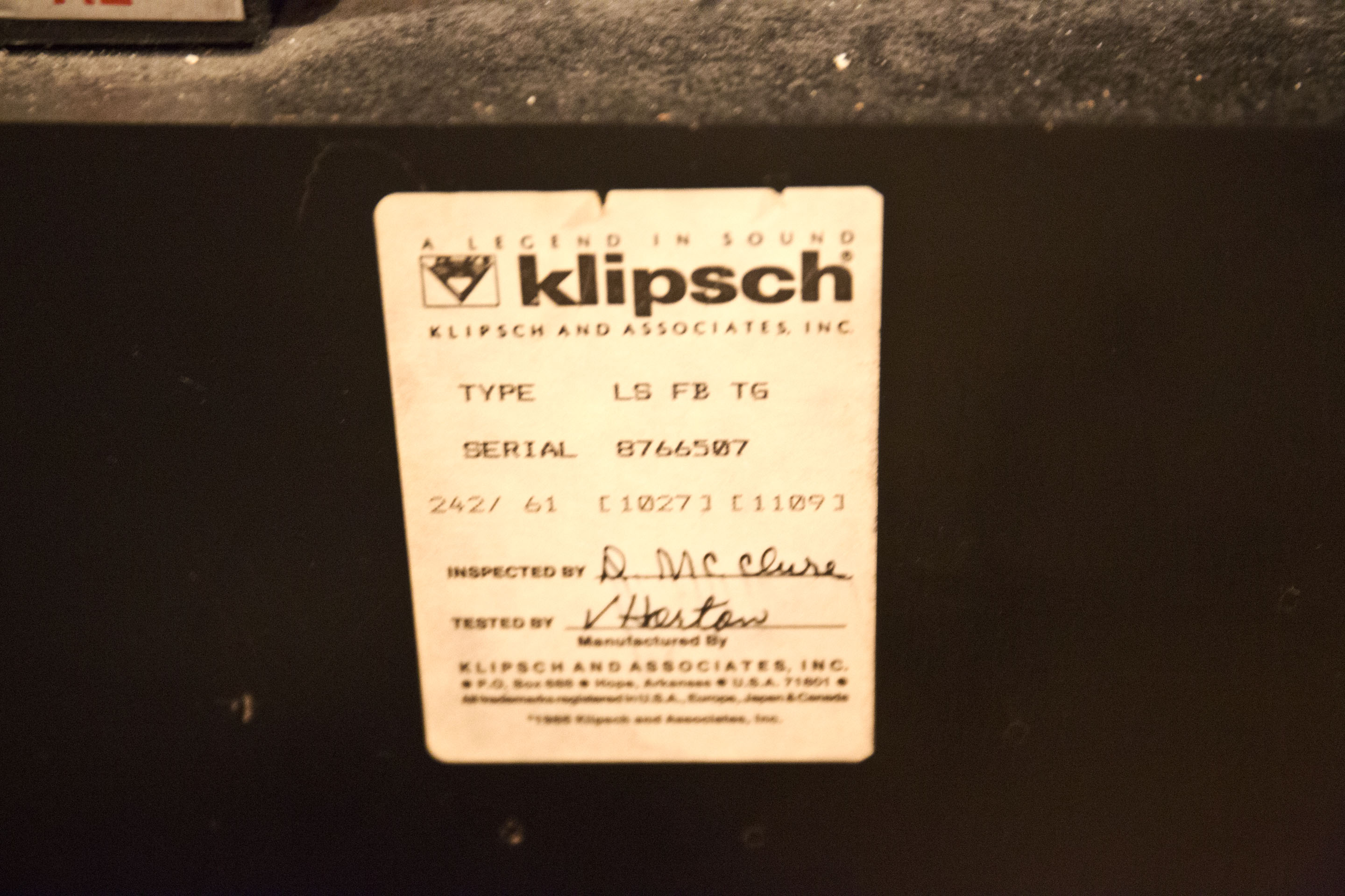 Klipsch La Scala Floorstanding Speakers