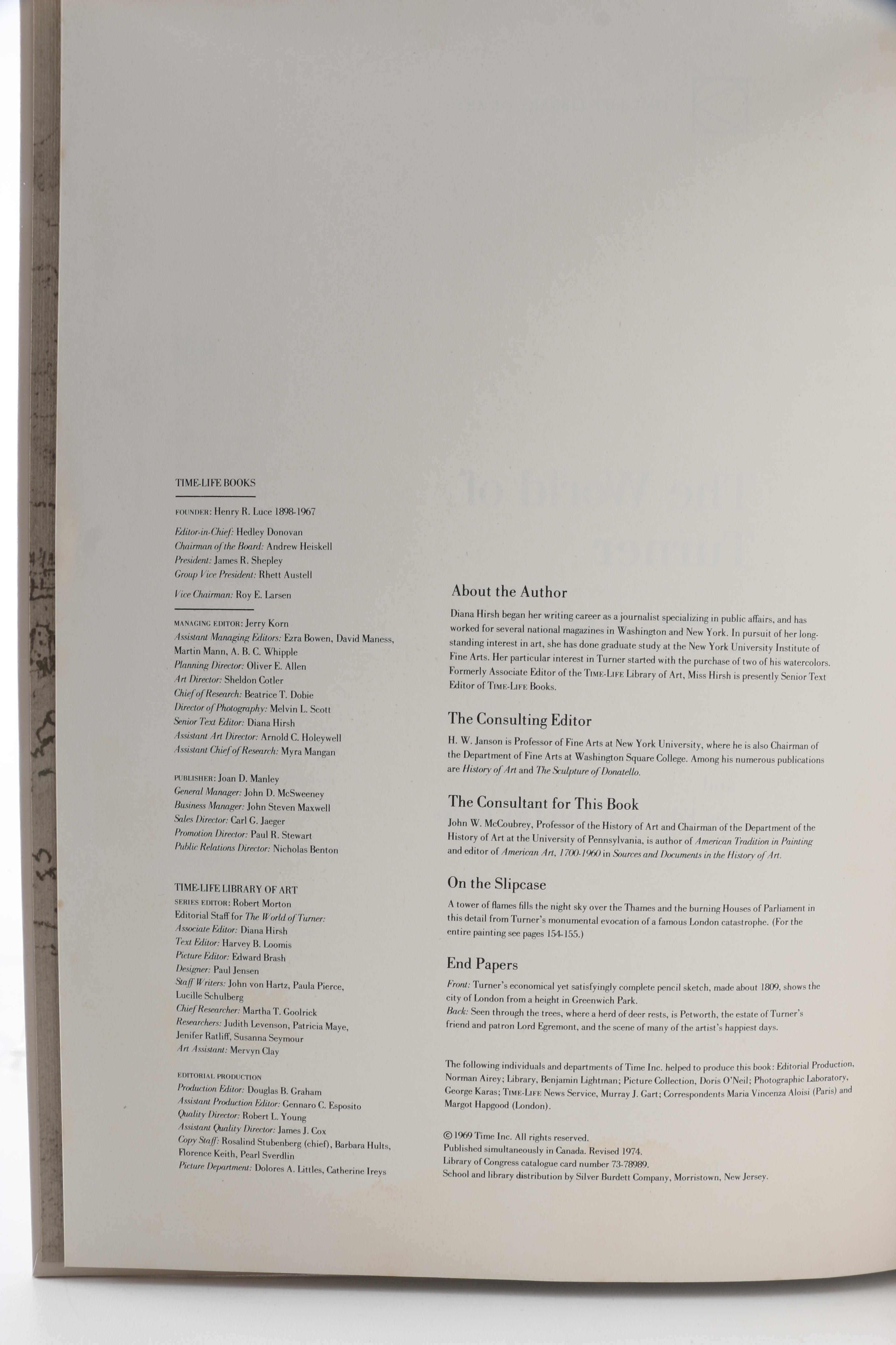 Vintage Time-Life "Library of Art" Ten-Volume Book Set