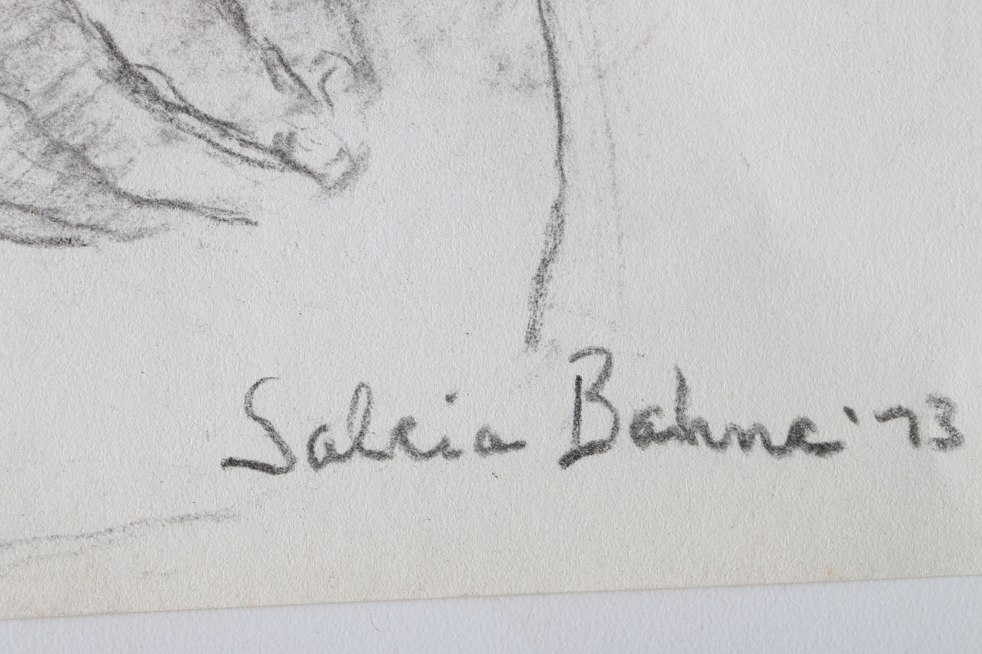 Circa 1970s Salcia Bahnc Original Figure Drawings