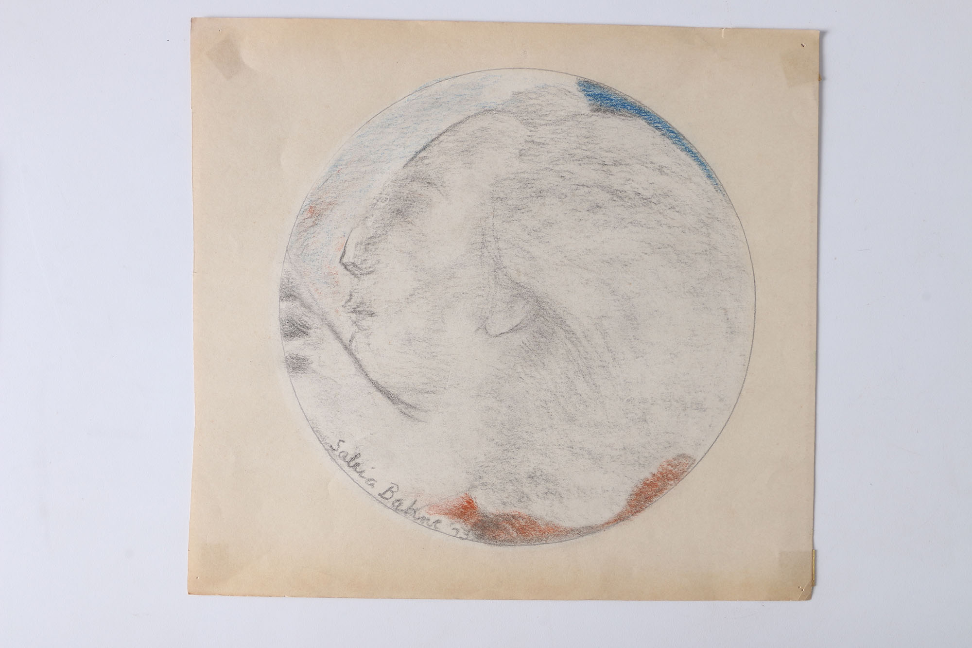 Circa 1970s Salcia Bahnc Original Figure Drawings