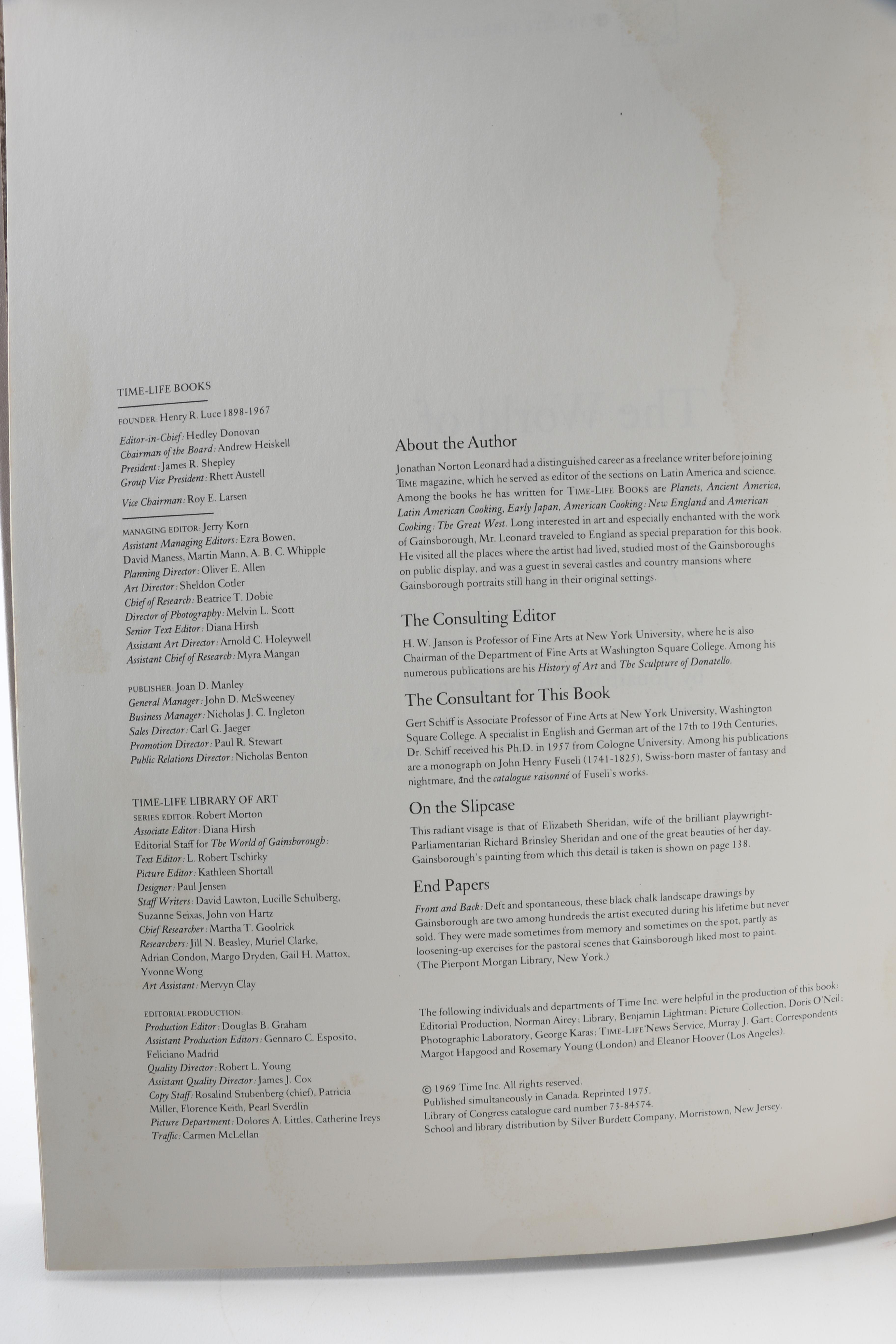 Vintage Time-Life "Library of Art" Ten-Volume Book Set