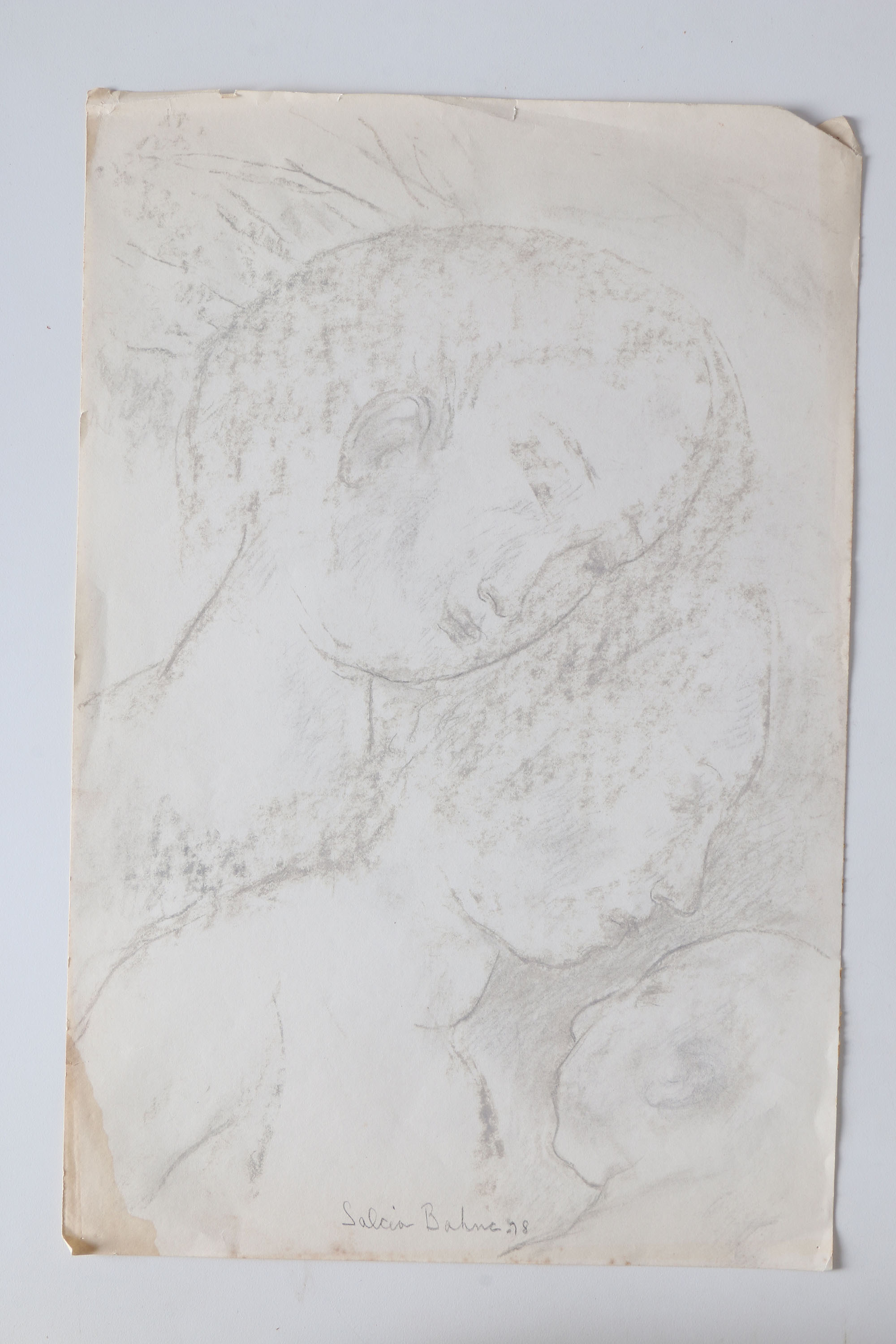 Circa 1970s Salcia Bahnc Original Figure Drawings