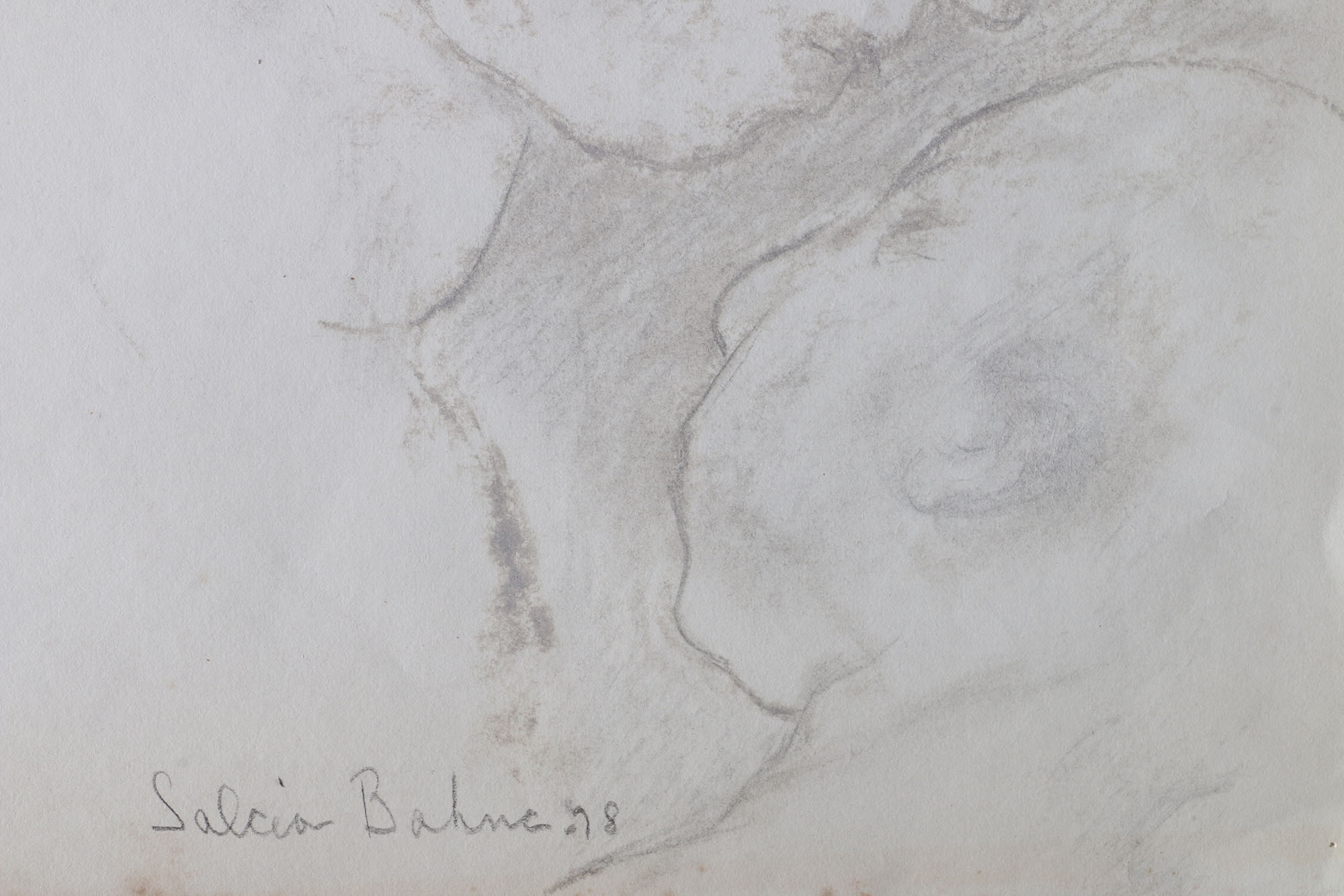 Circa 1970s Salcia Bahnc Original Figure Drawings