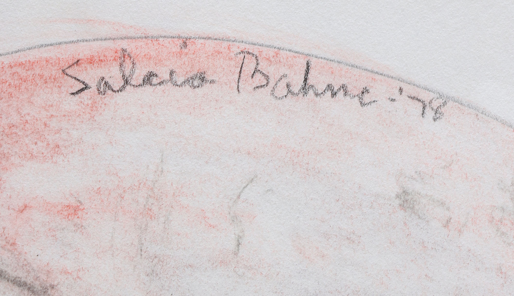 Circa 1970s Salcia Bahnc Original Figure Drawings