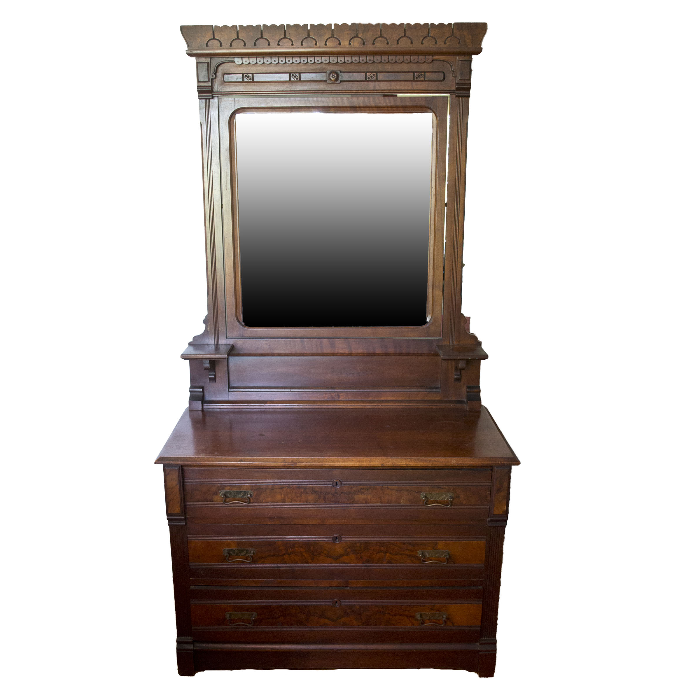 Mid 19th Century Eastlake Mahogany Vanity Dresser